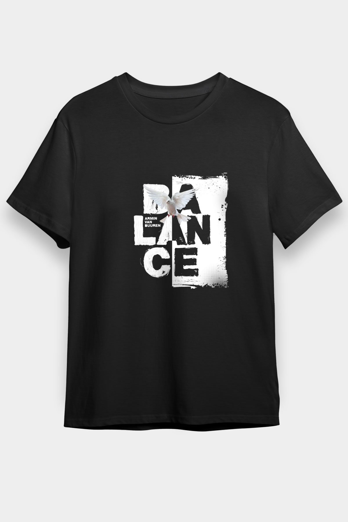 Armin Van Buuren Baskılı Unisex Siyah Tişört