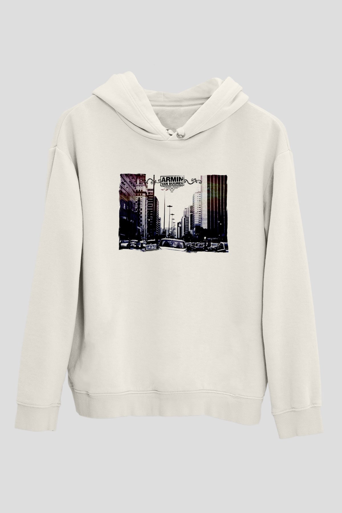 Armin Van Buuren Beyaz Unisex Kapüşonlu Sweatshirt