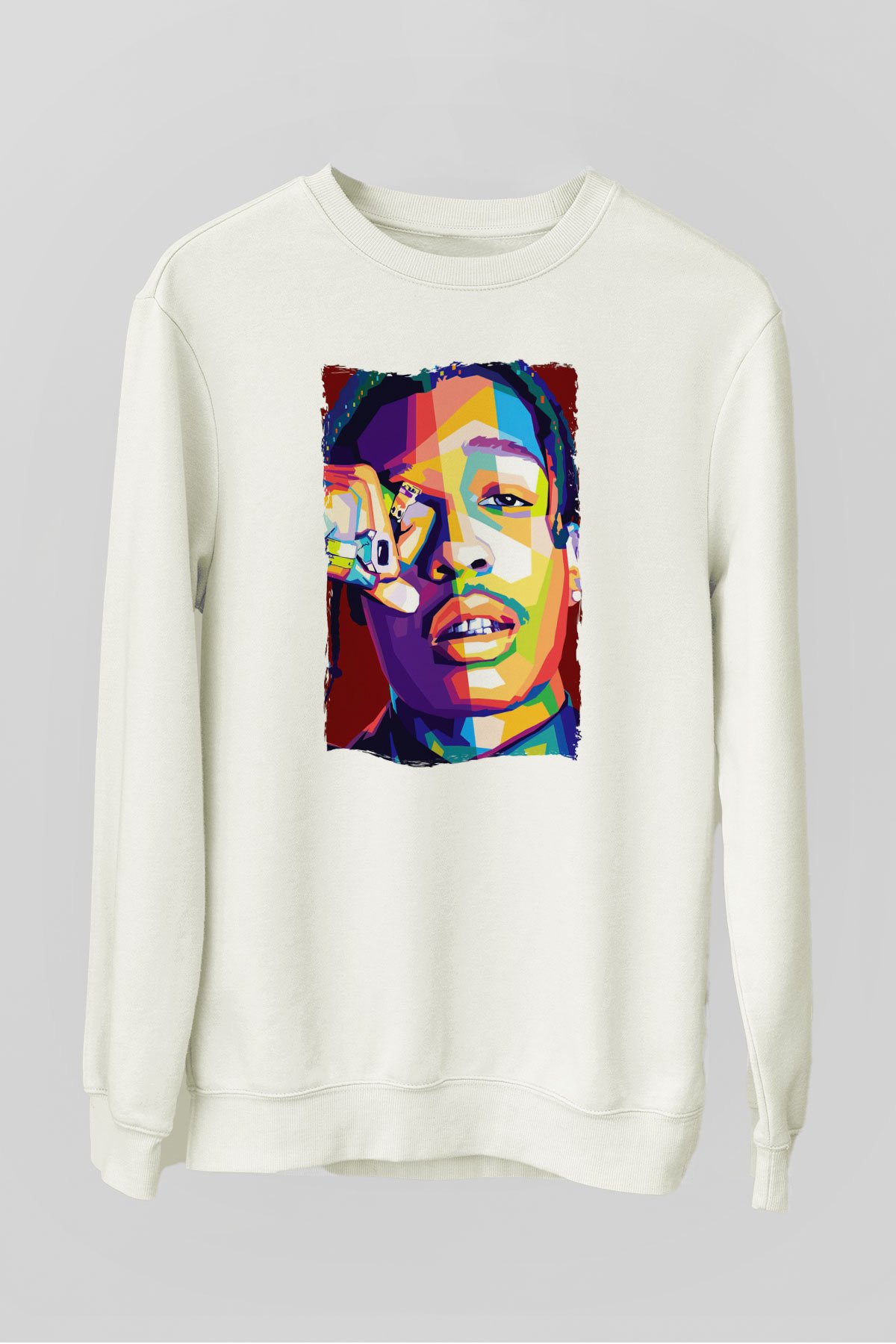 ASAP Mob Beyaz Unisex Sweatshirt
