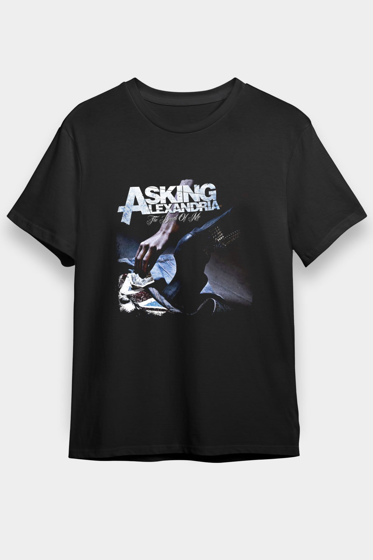 Asking Alexandria Baskılı Unisex Siyah Tişört