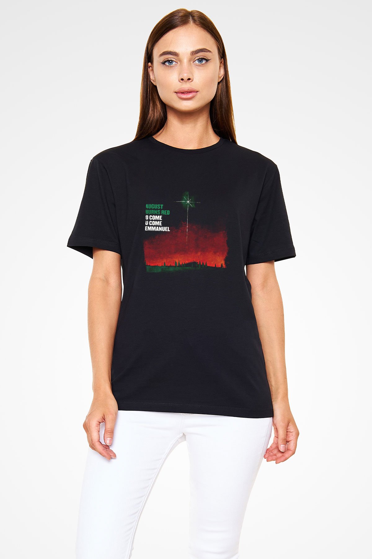 August Burns Red Baskılı Unisex Siyah Tişört