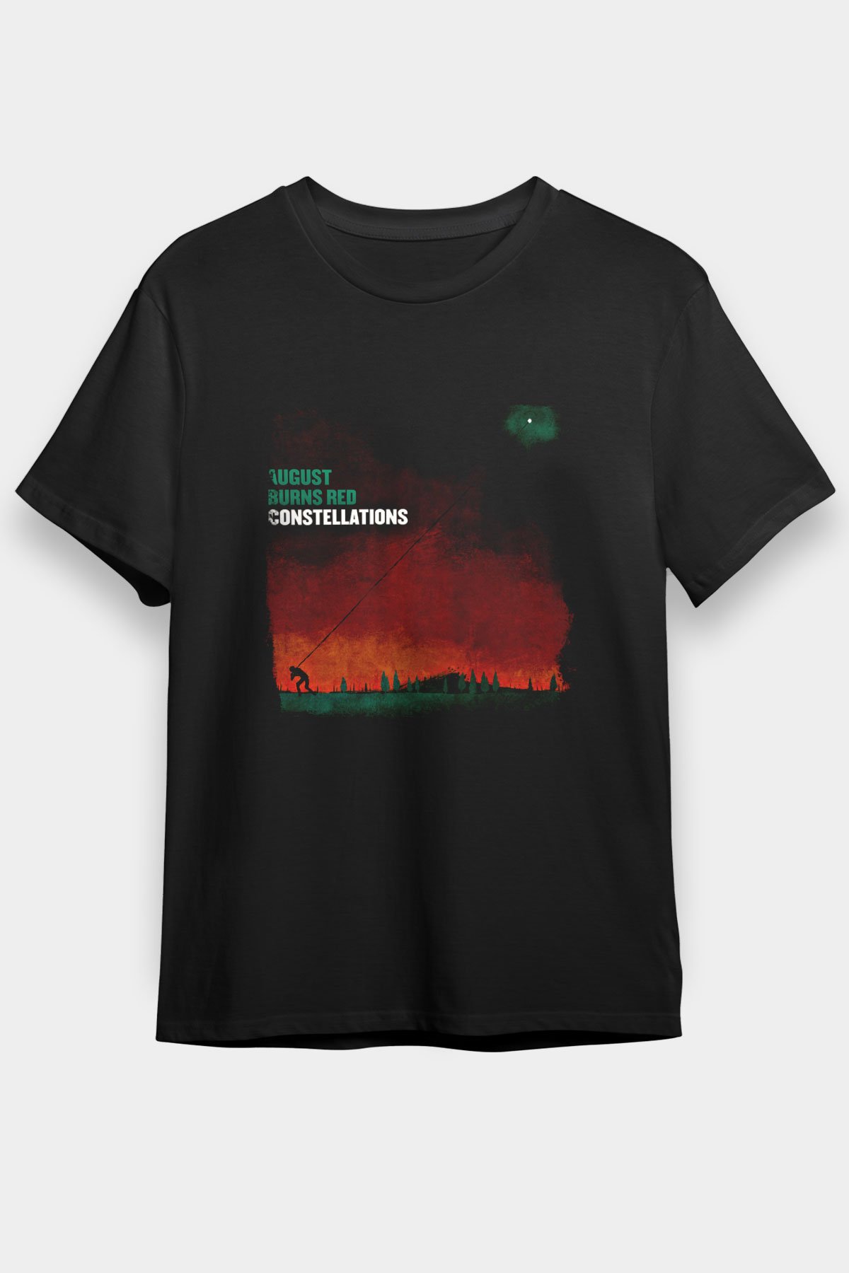 August Burns Red Baskılı Unisex Siyah Tişört