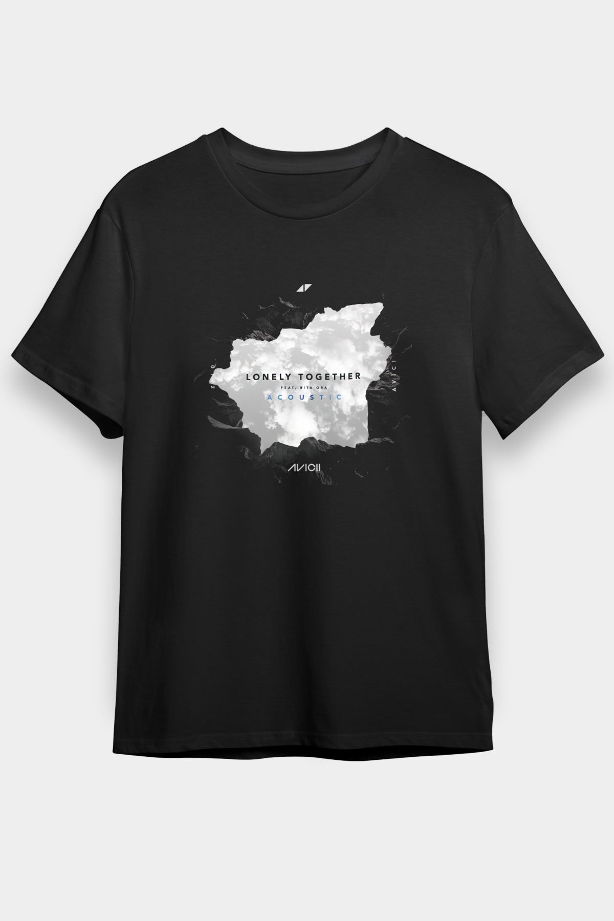 Avicii Black Unisex  T-Shirt