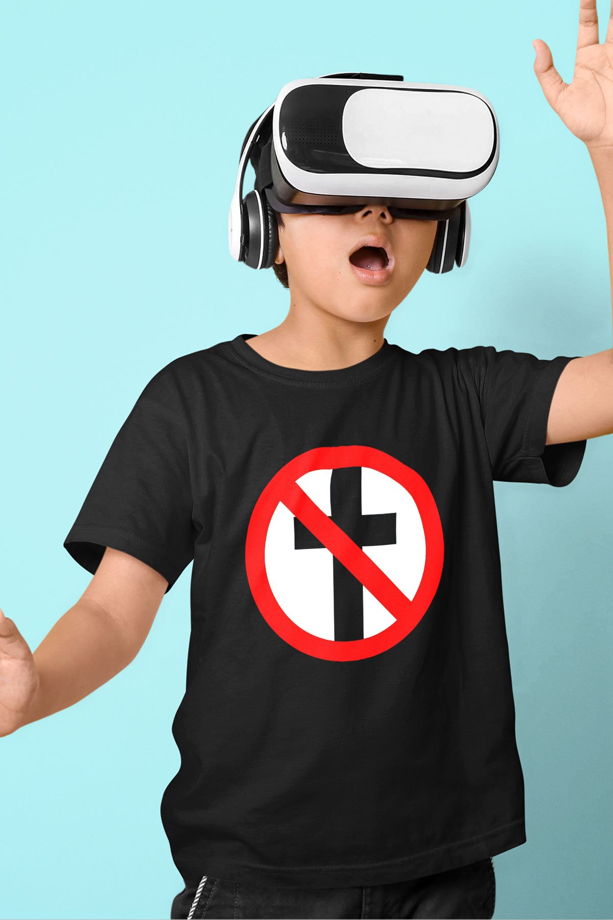 Bad Religion Baskılı Siyah Unisex Çocuk Tişört