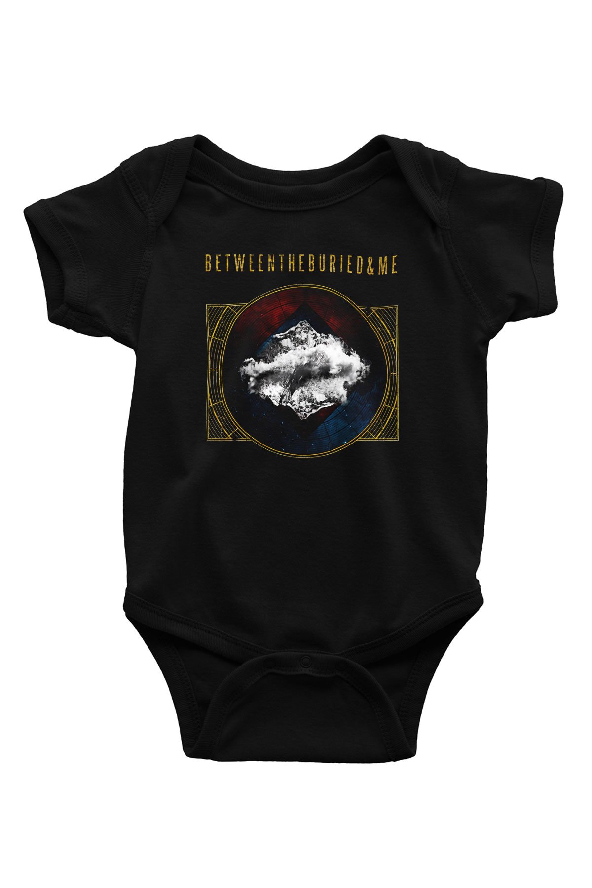 Between The Buried And Me Baskılı Unisex Siyah Bebek Body - Zıbın