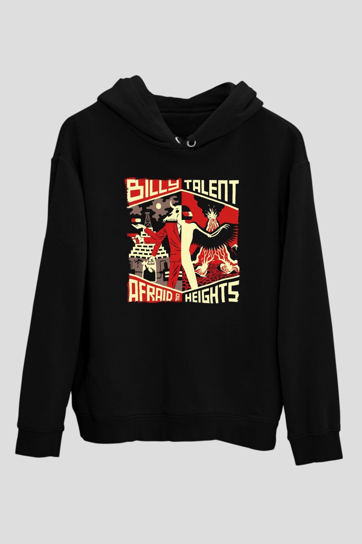 Billy Talent Beyaz Unisex Kapüşonlu Sweatshirt