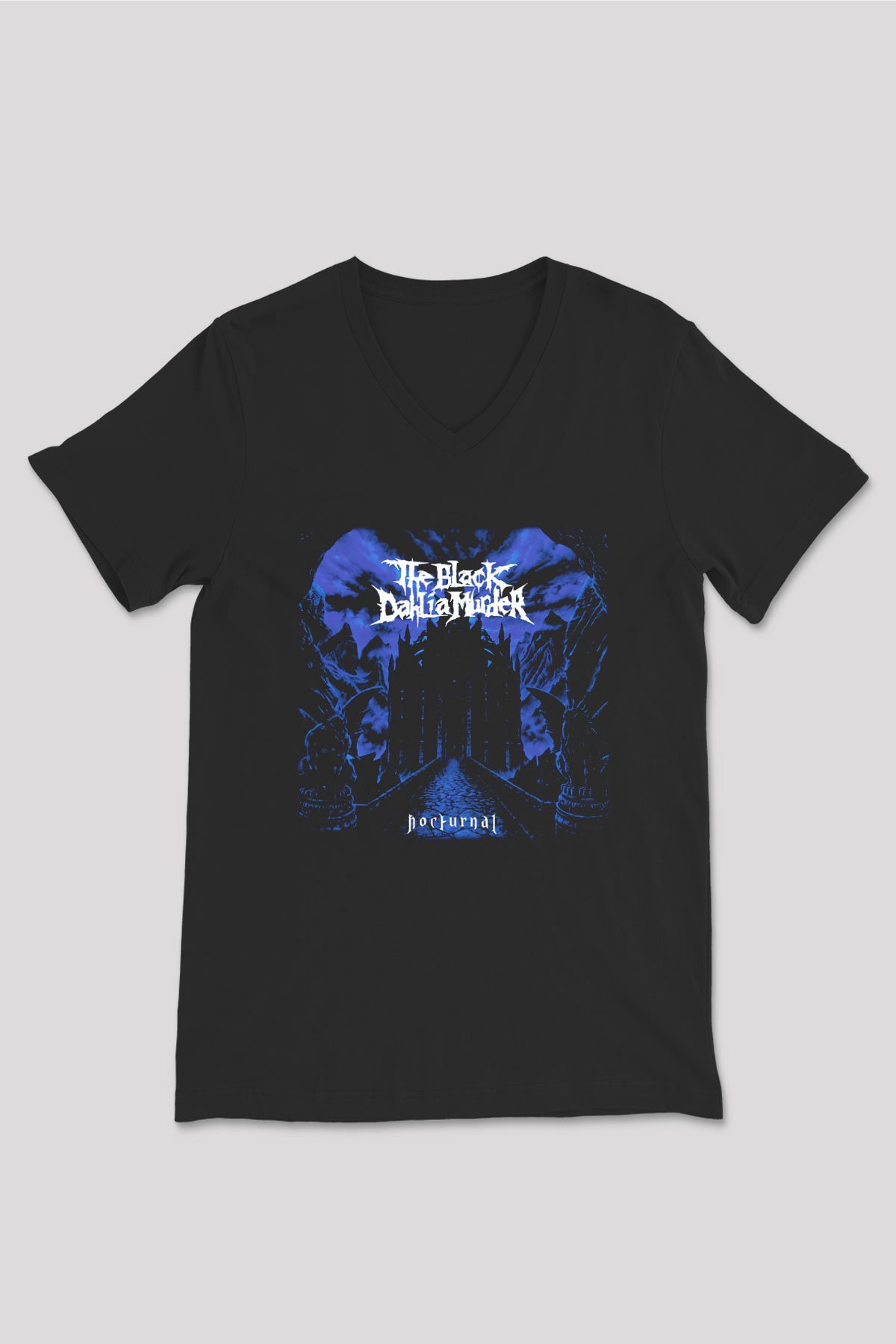 Black Dahlia Murder Siyah Unisex V Yaka Tişört T-Shirt