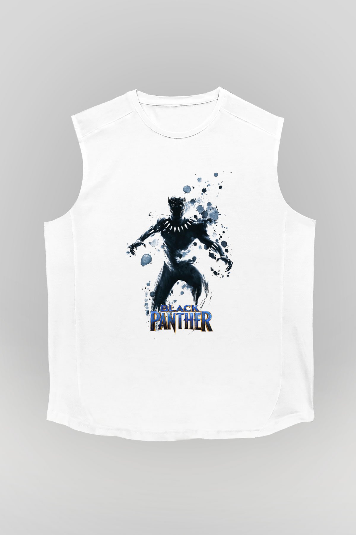 Black Panther Beyaz Unisex Kolsuz Tişört