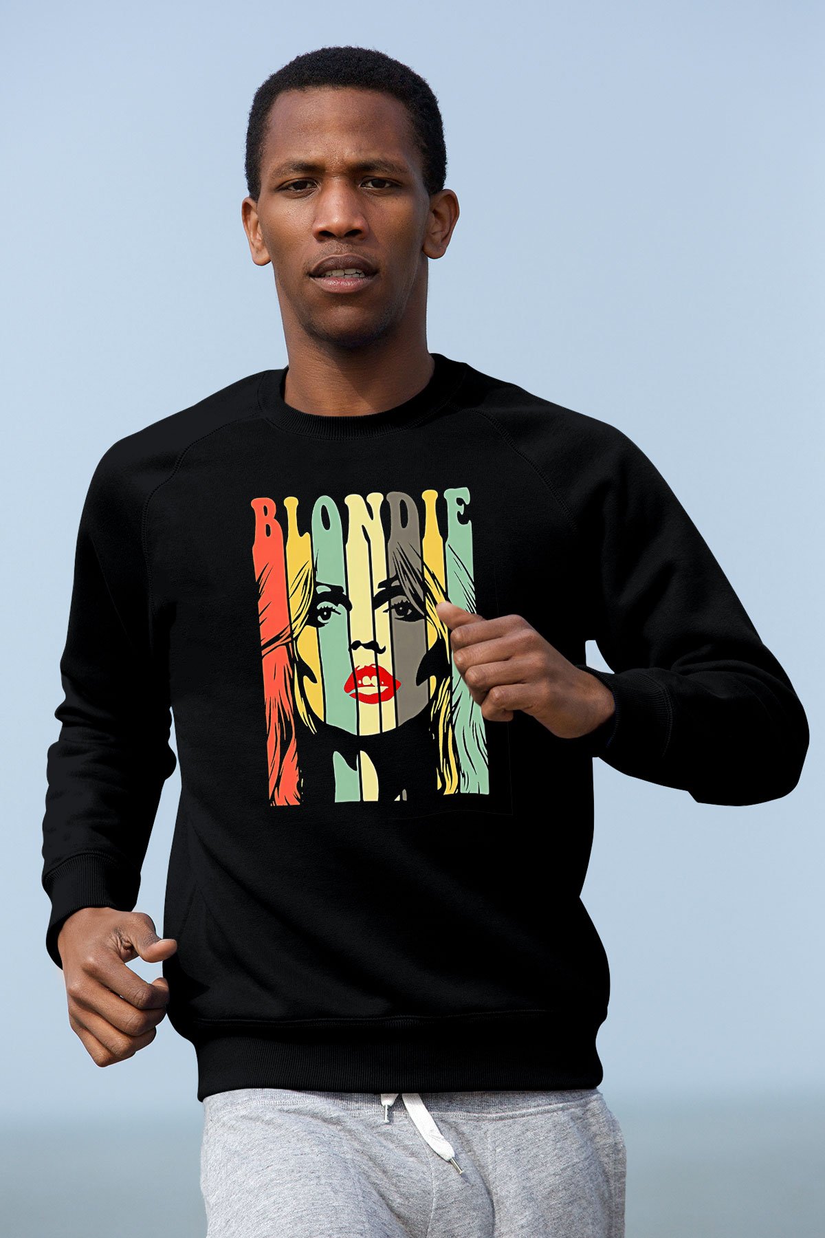 Blondie - Debbie Harry Baskılı Unisex Siyah Sweatshirt
