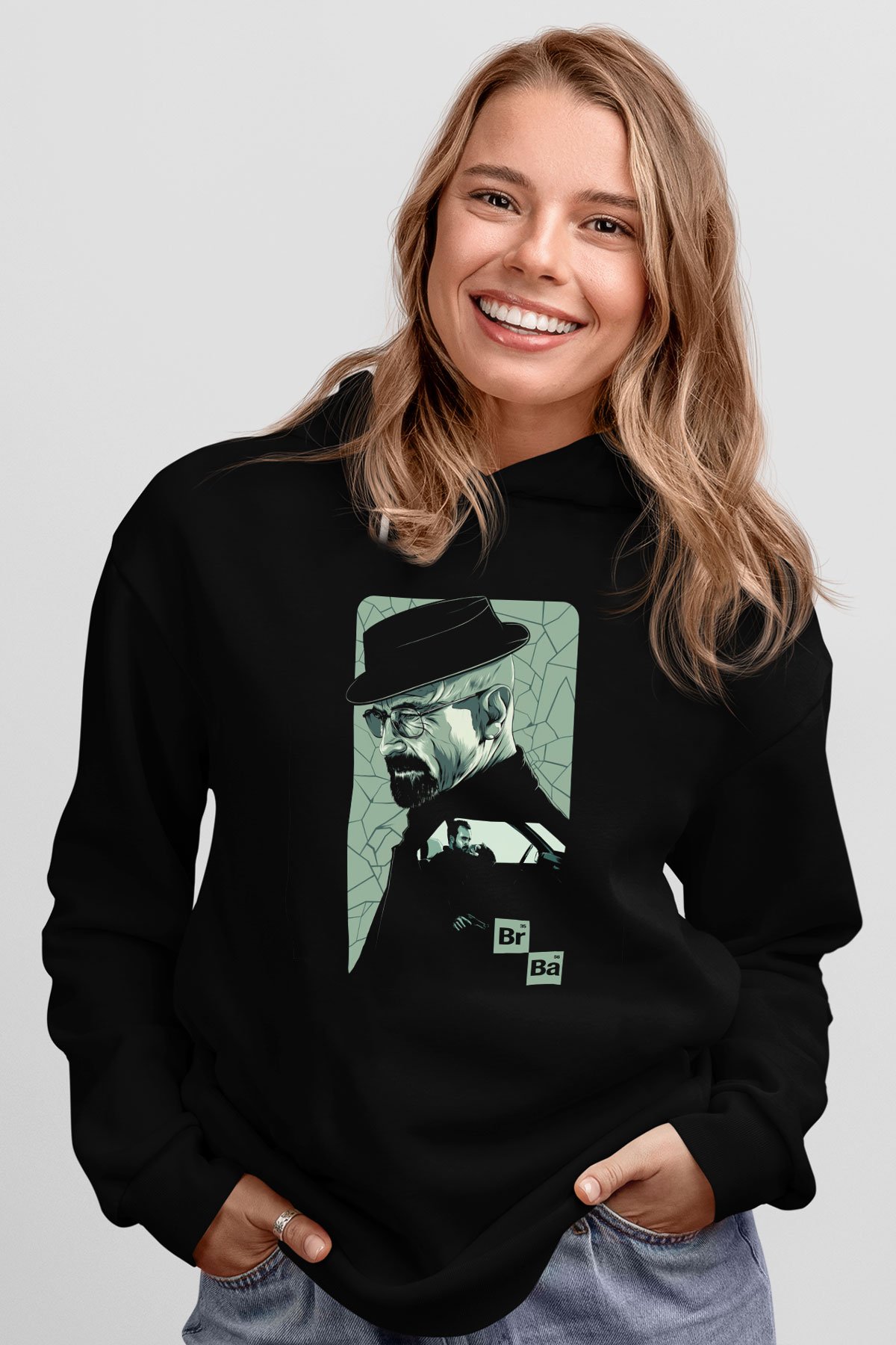 Breaking Bad Heisenberg Siyah Unisex Hoodie