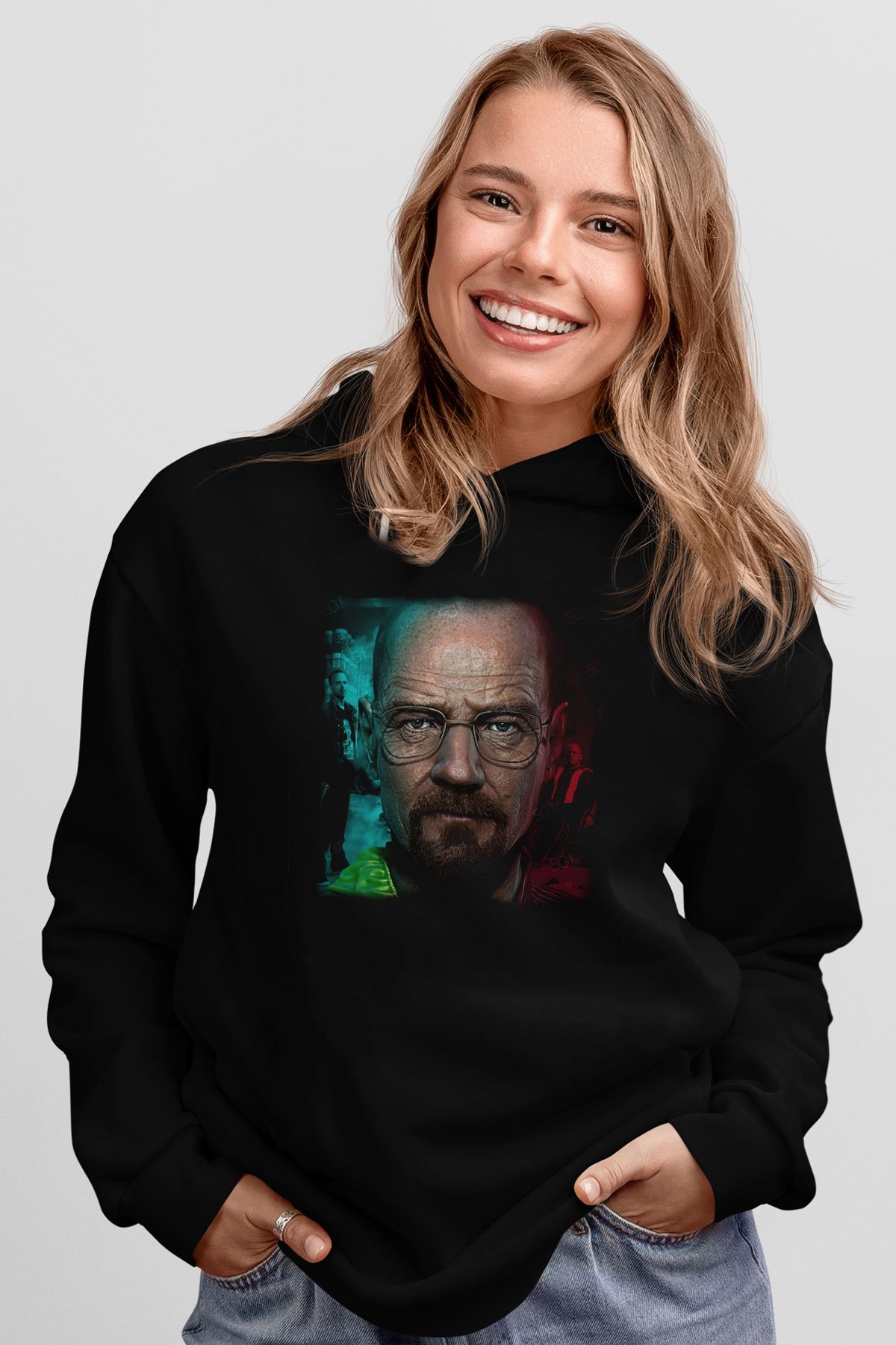 Breaking Bad Heisenberg Siyah Unisex Hoodie
