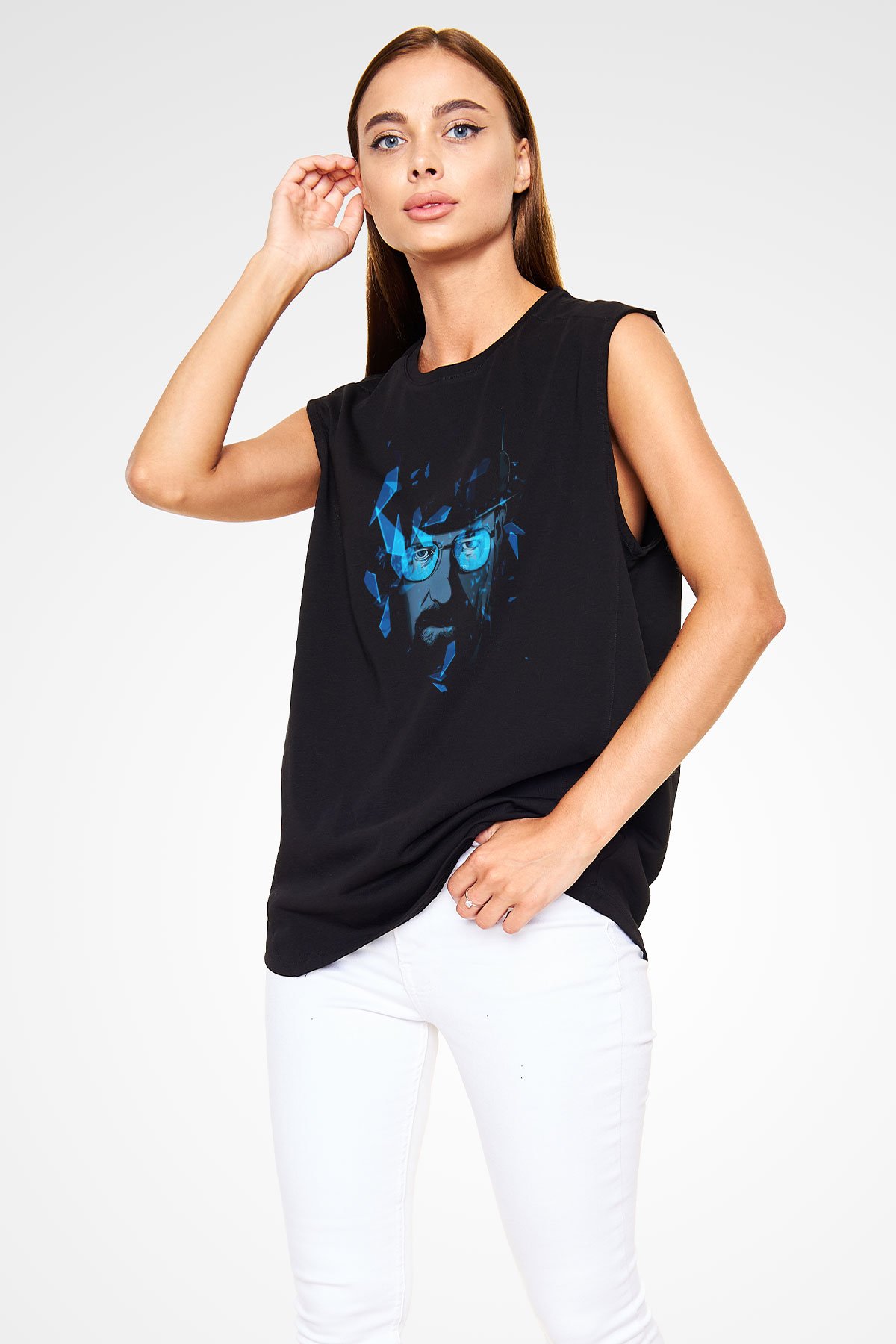 Breaking Bad Heisenberg Siyah Unisex Kolsuz Tişört
