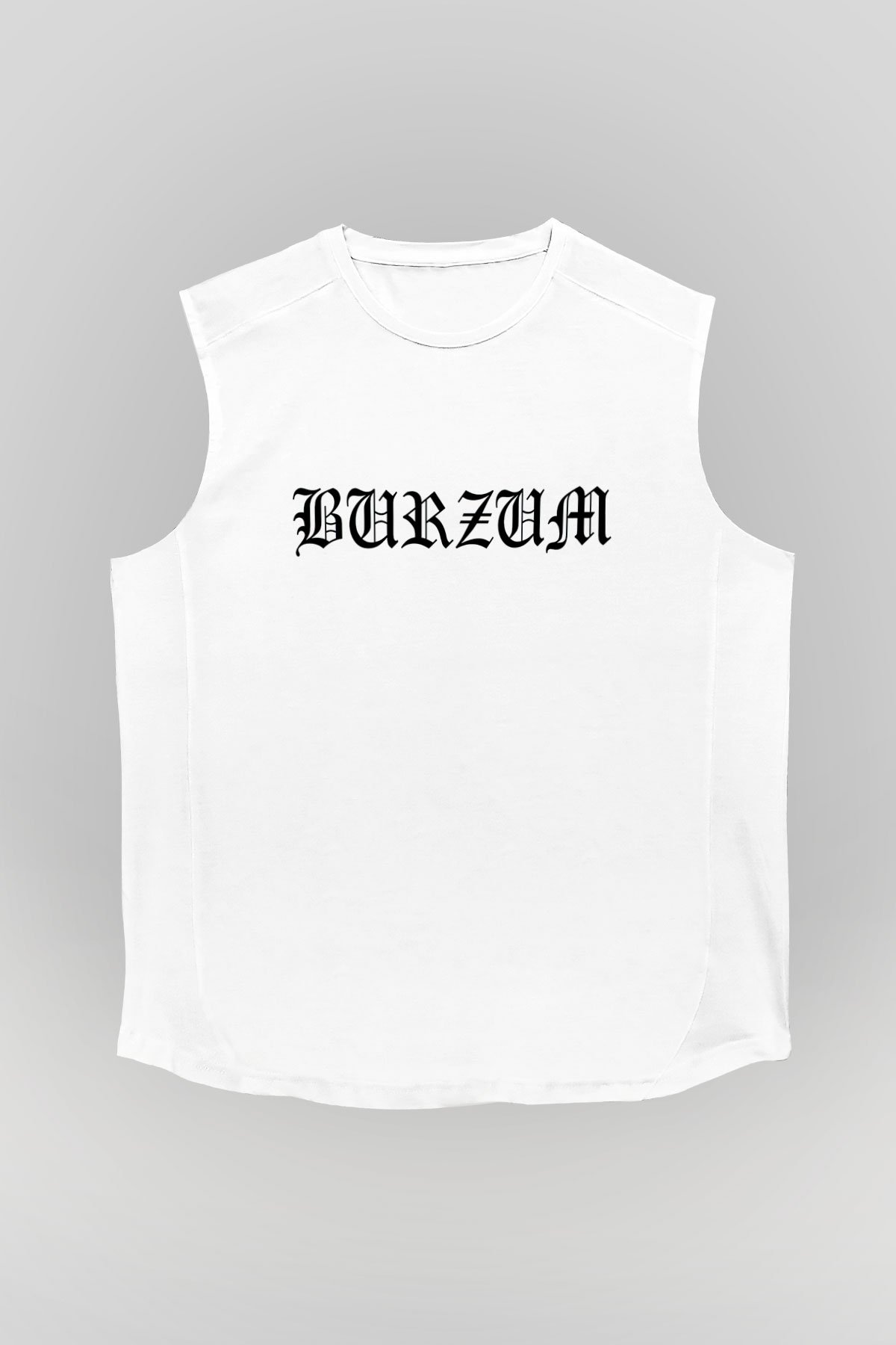 Burzum Beyaz Unisex Kolsuz Tişört