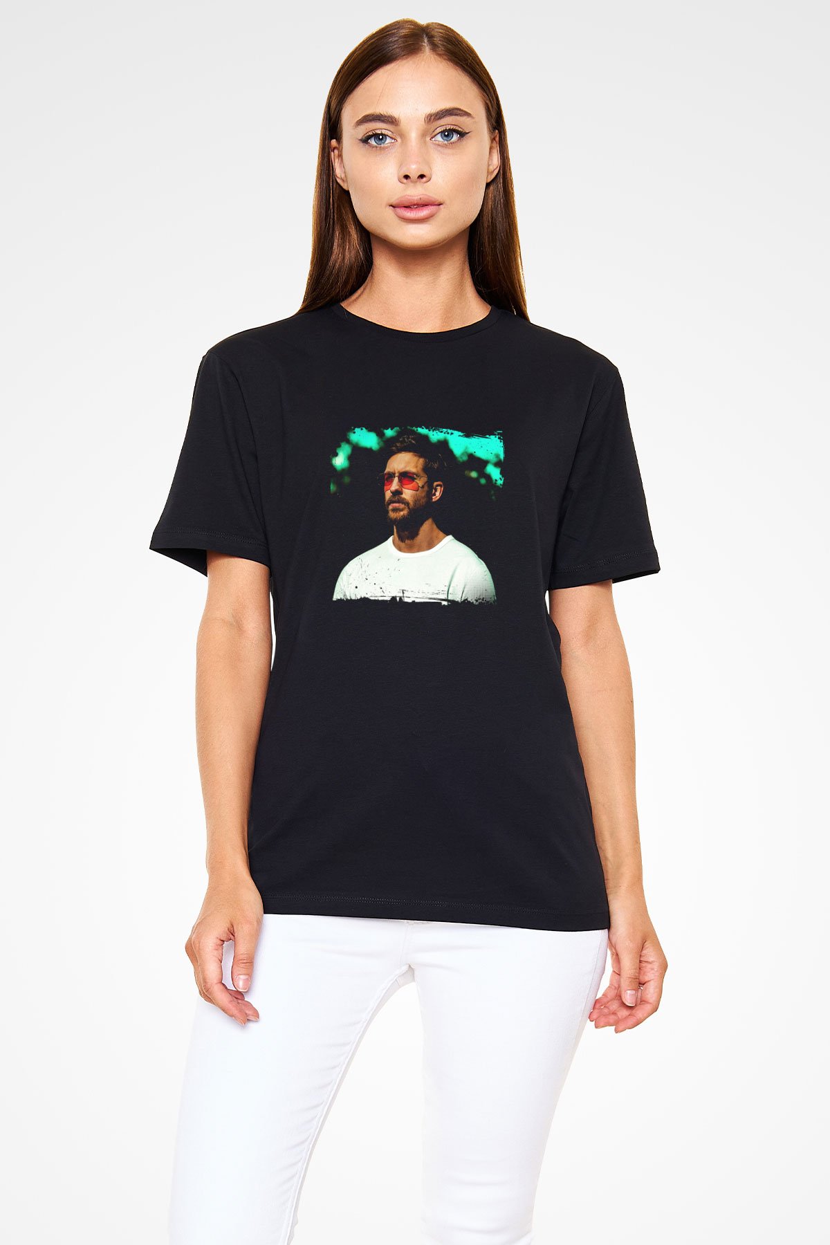 Calvin Harris Baskılı Unisex Siyah Tişört