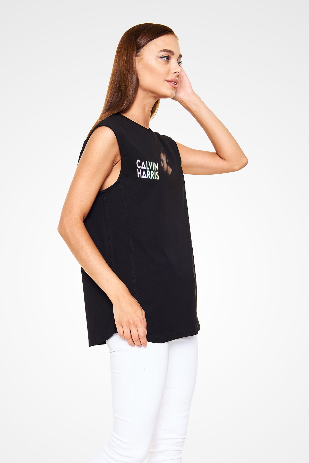 Calvin Harris Siyah Unisex Kolsuz Tişört