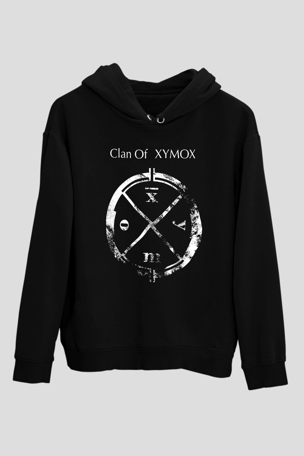 Clan of Xymox Siyah Unisex Kapüşonlu Sweatshirt
