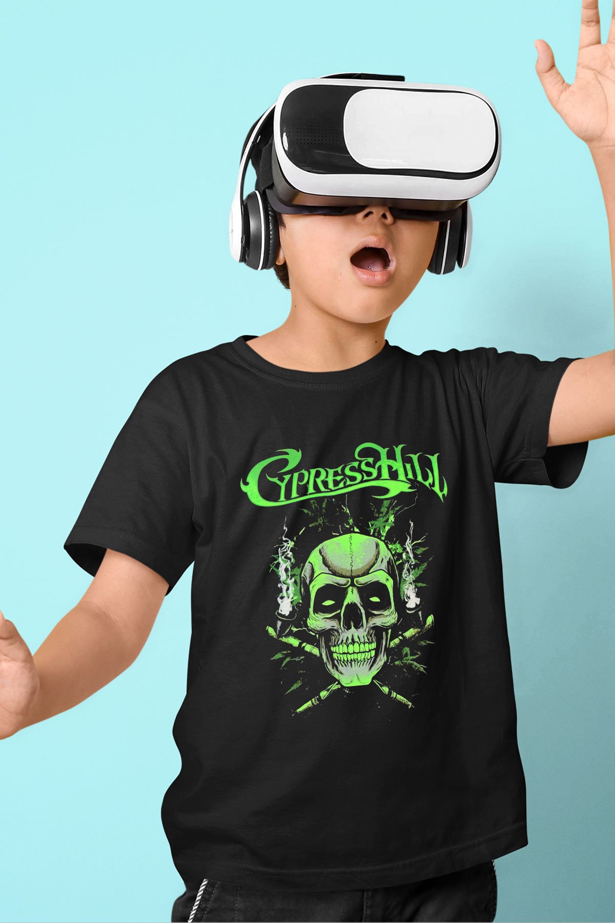 Cypress Hill Siyah Unisex Çocuk Tişört