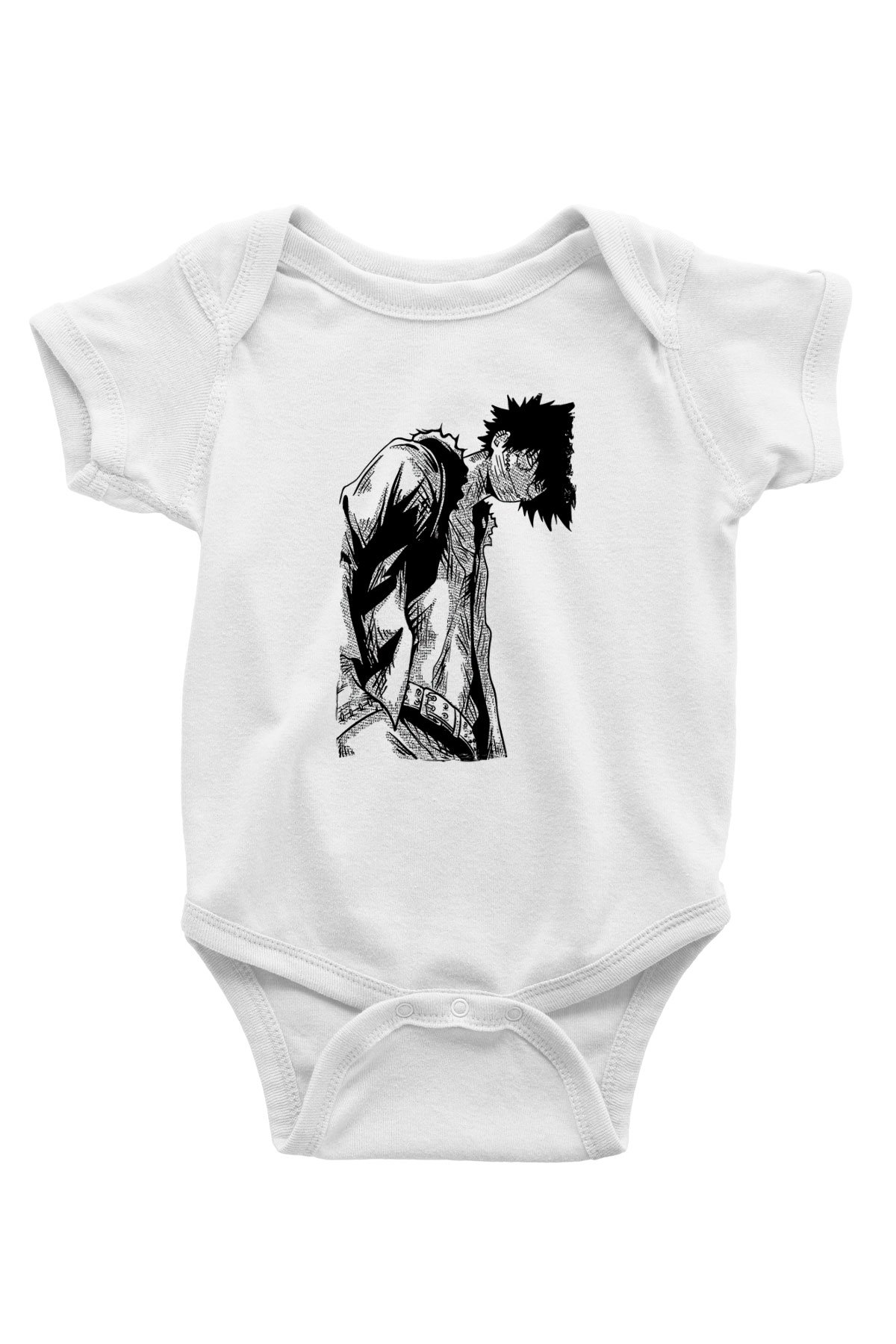 Dabi Baskılı Beyaz Unisex Bebek Body - Zıbın