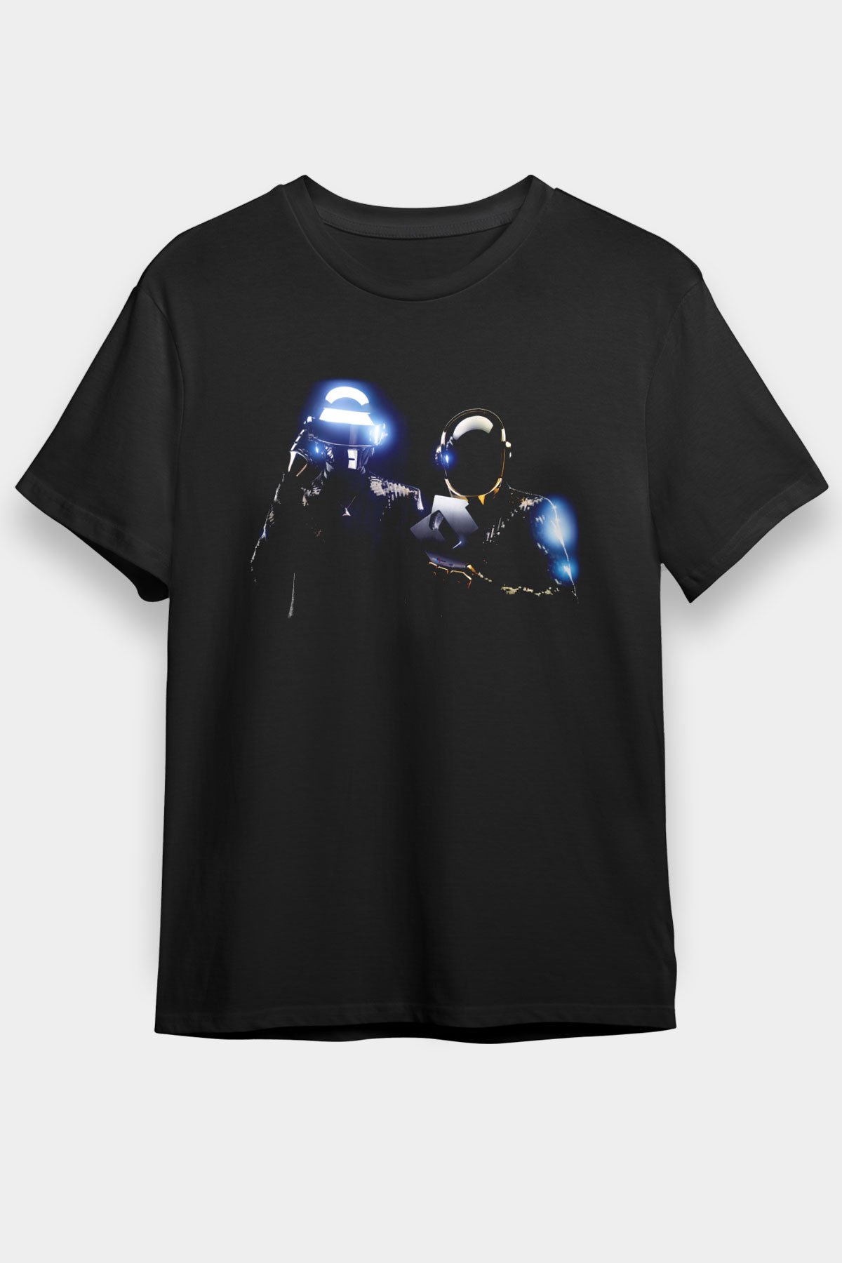 Daft Punk Siyah Unisex Tişört T-Shirt - TişörtFabrikası