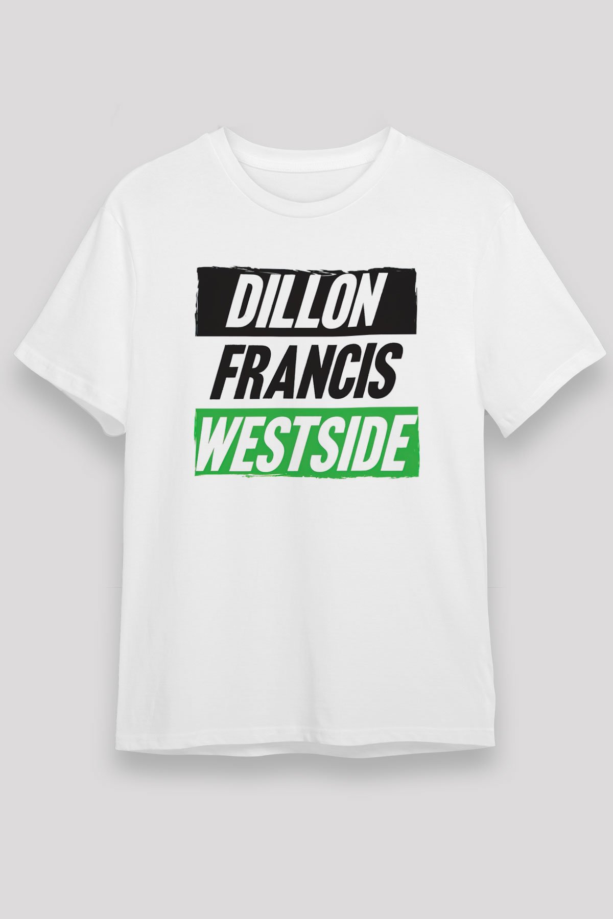 Dillion Francis Beyaz Unisex Tişört T-Shirt - TişörtFabrikası