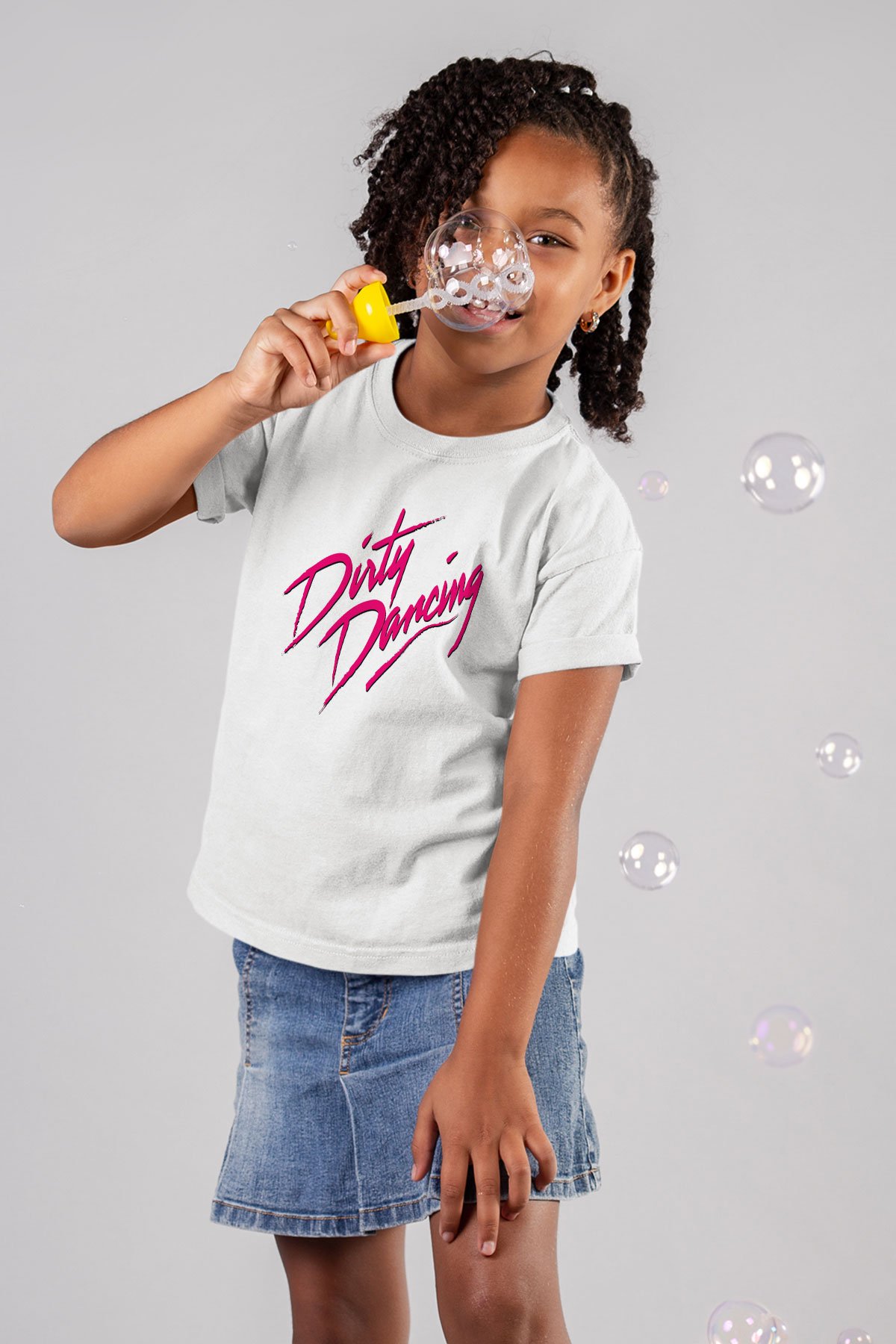 Dirty Dancing Baskılı Beyaz Unisex Çocuk Tişört