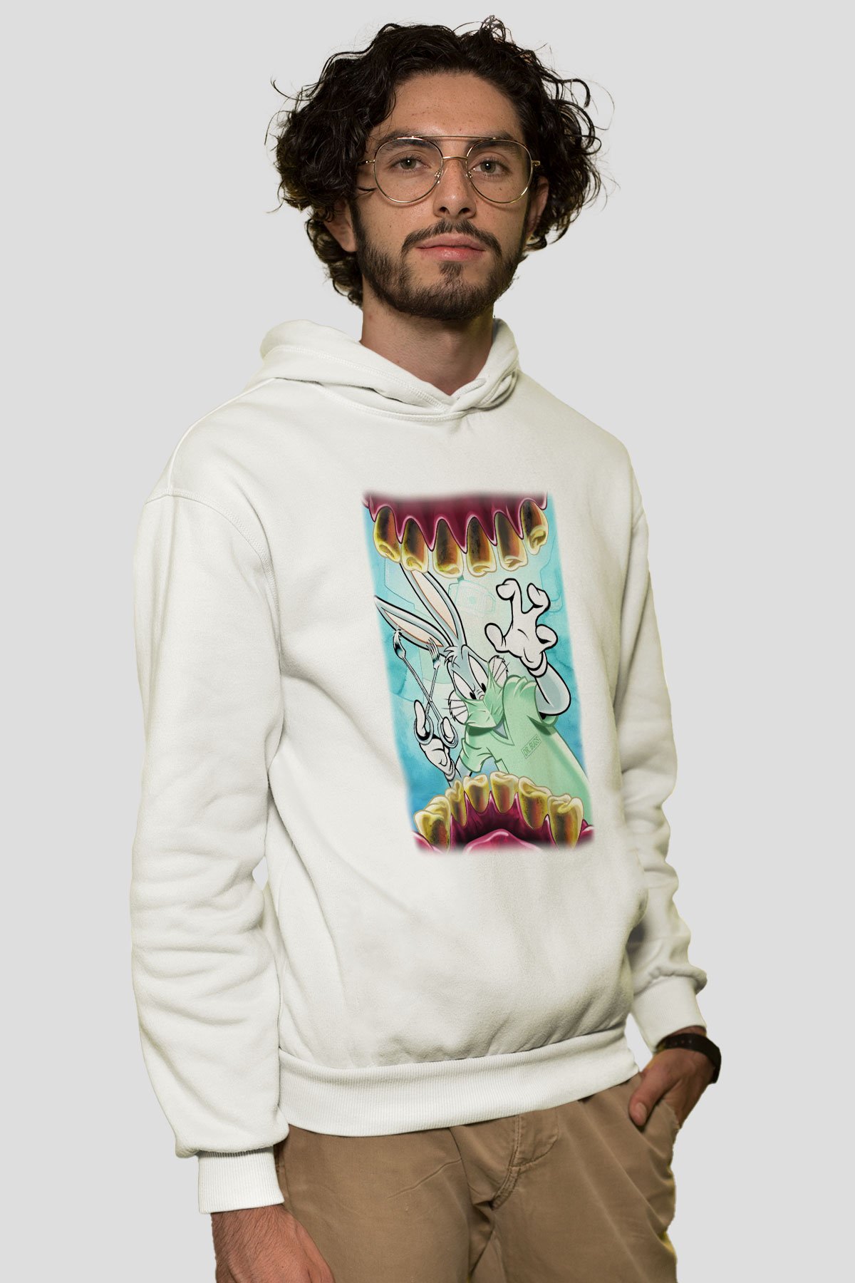 Diş hekimi Beyaz Unisex Hoodie