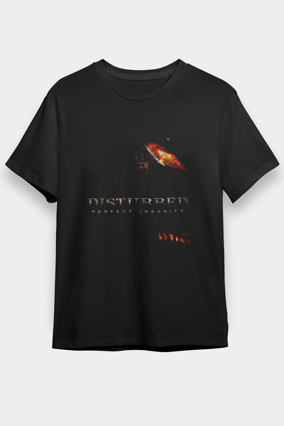 Disturbed Baskılı Unisex Siyah Tişört