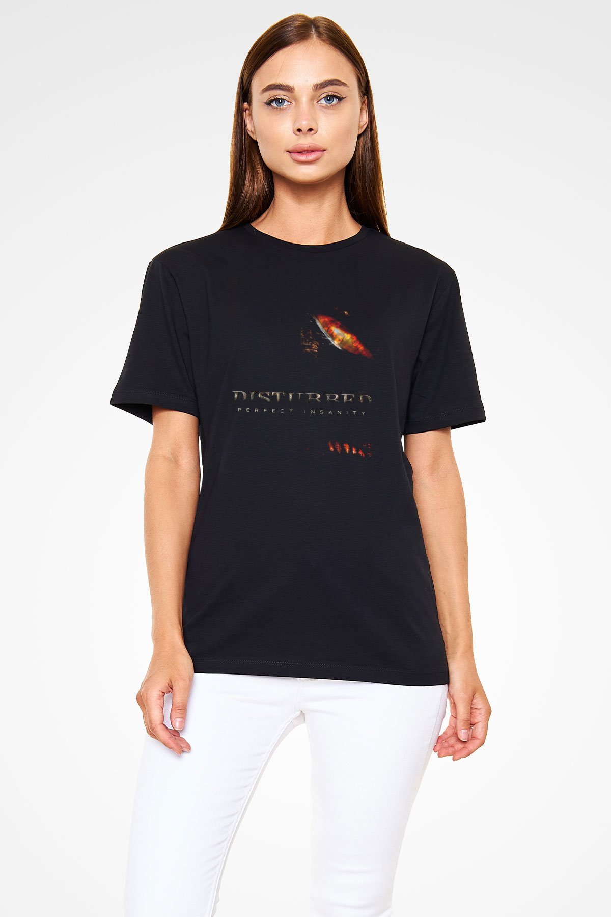 Disturbed Baskılı Unisex Siyah Tişört