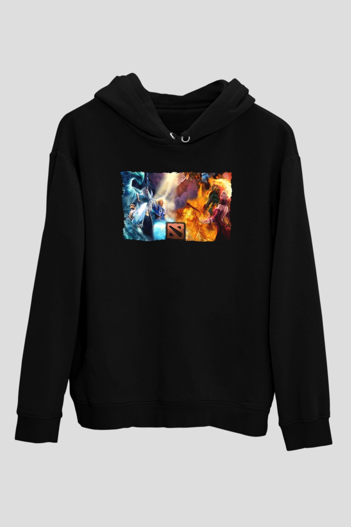 Dota 2 Siyah Unisex Hoodie