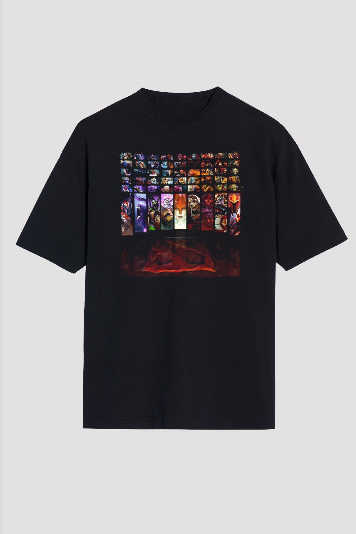 Dota 2 Siyah Unisex Tişört T-Shirt