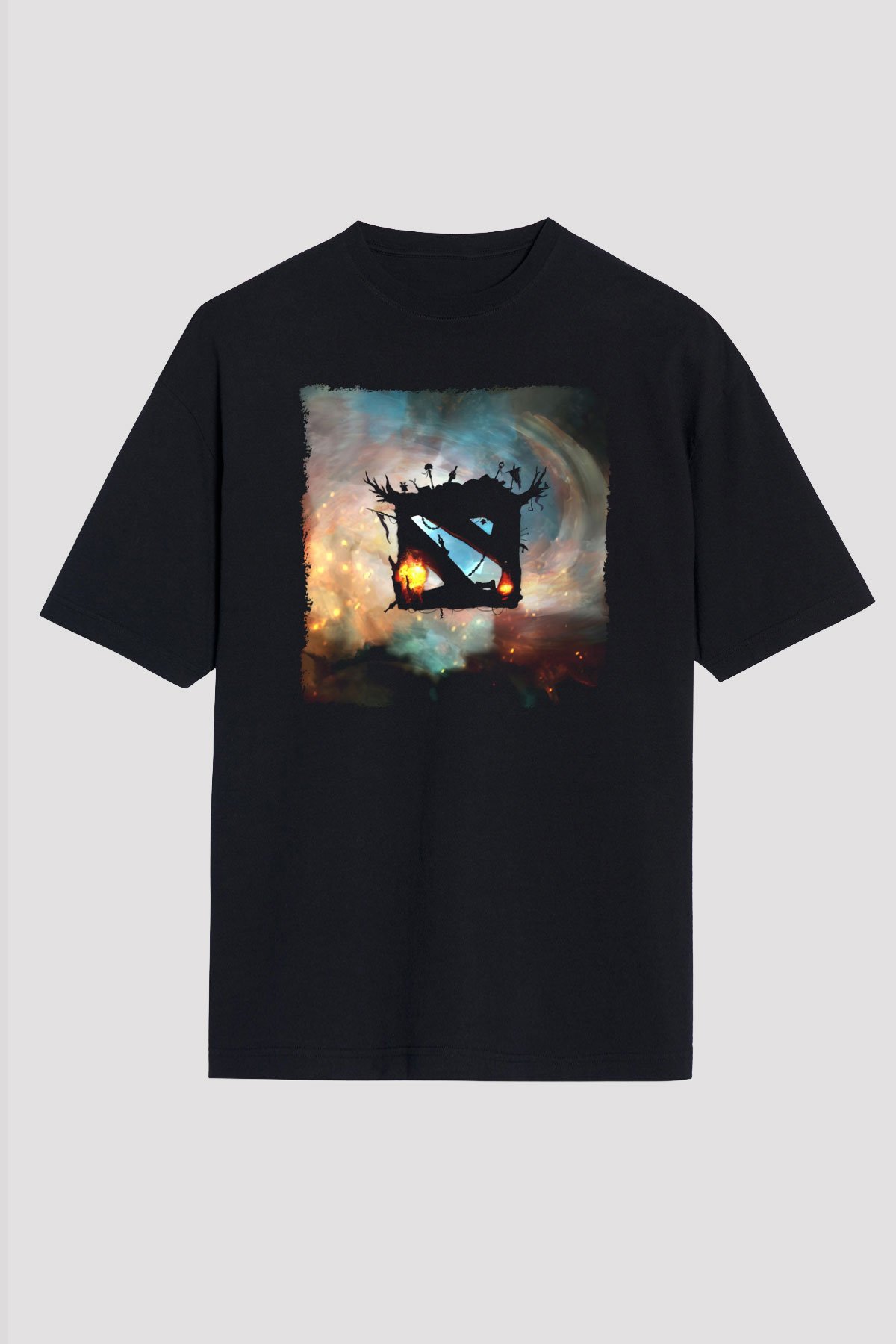 Dota 2 Siyah Unisex Tişört T-Shirt