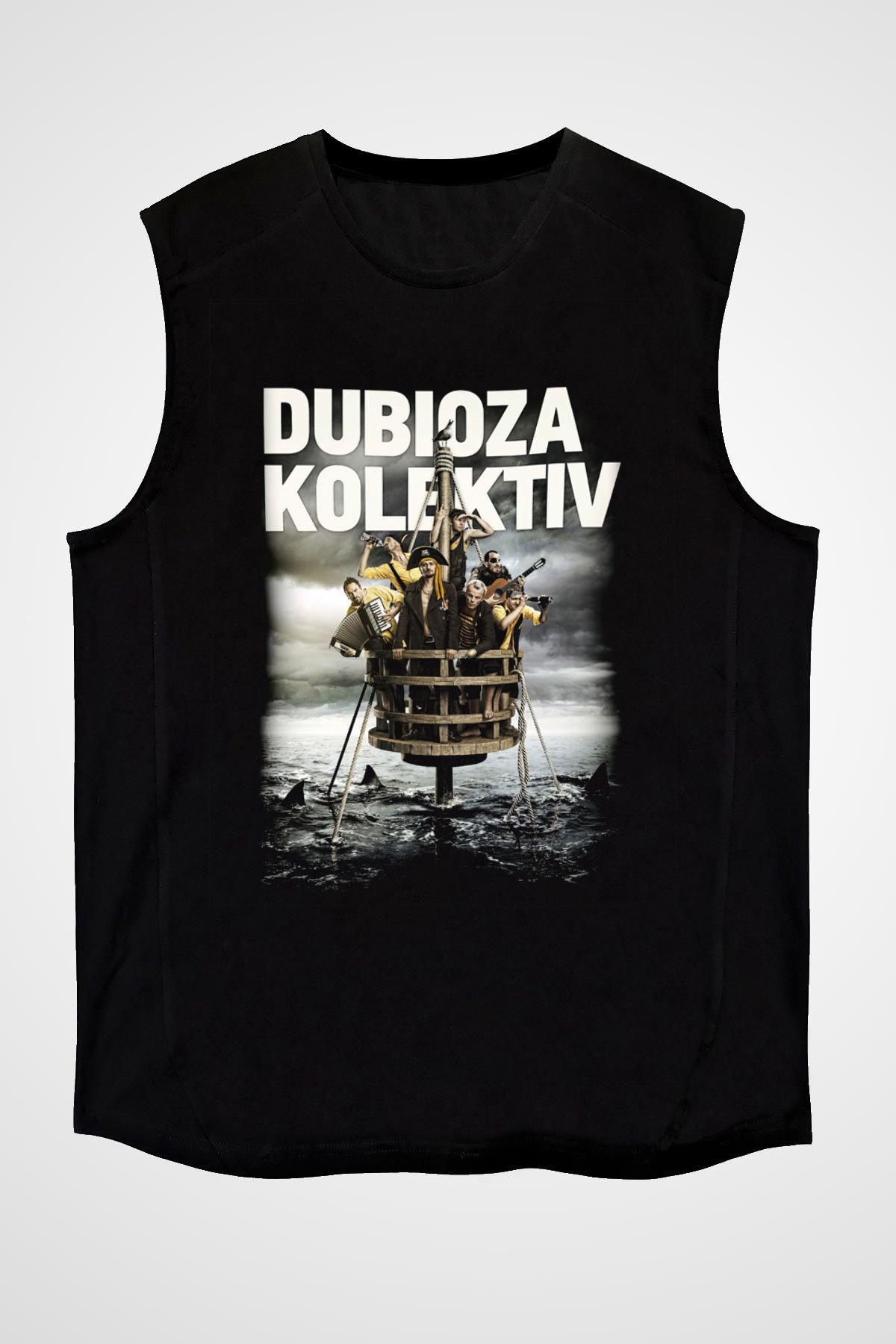 Dubioza kolektiv Siyah Unisex Kolsuz Tişört