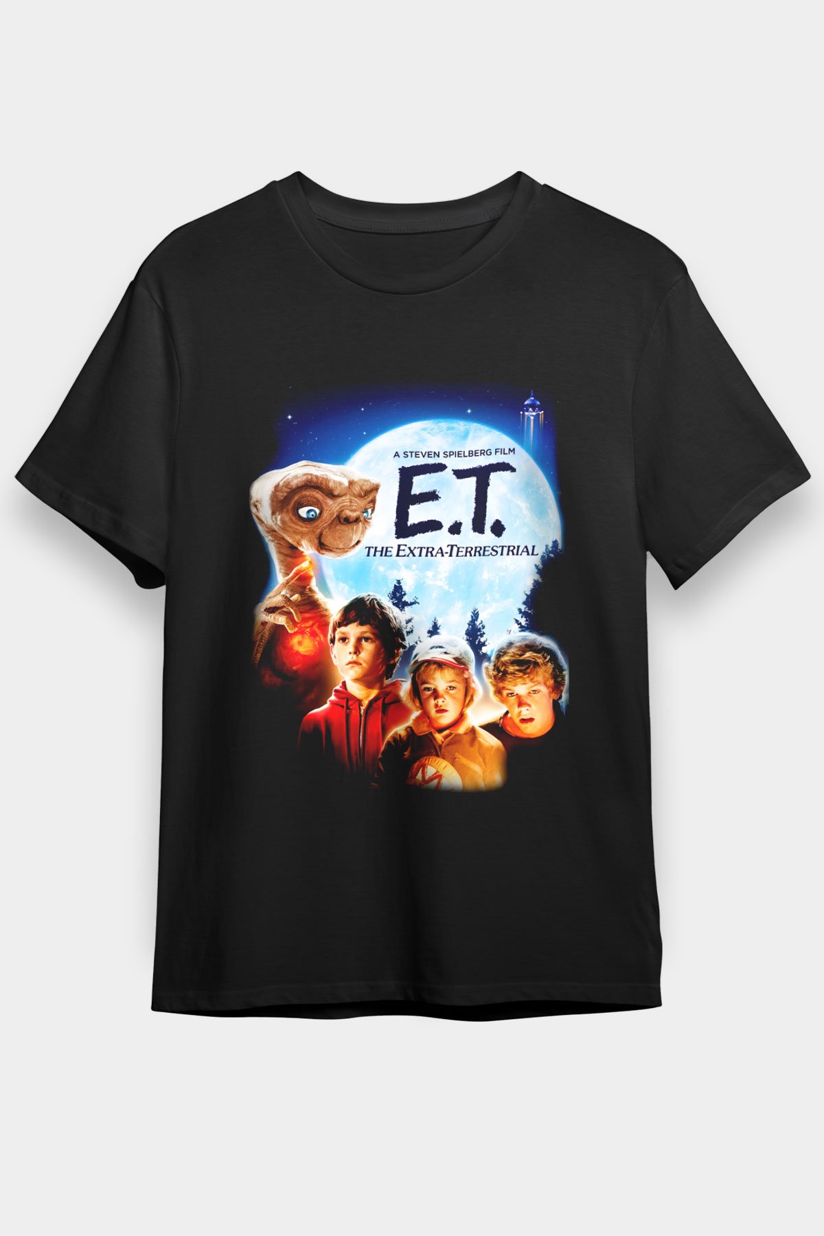 E.T. Siyah Unisex Tişört