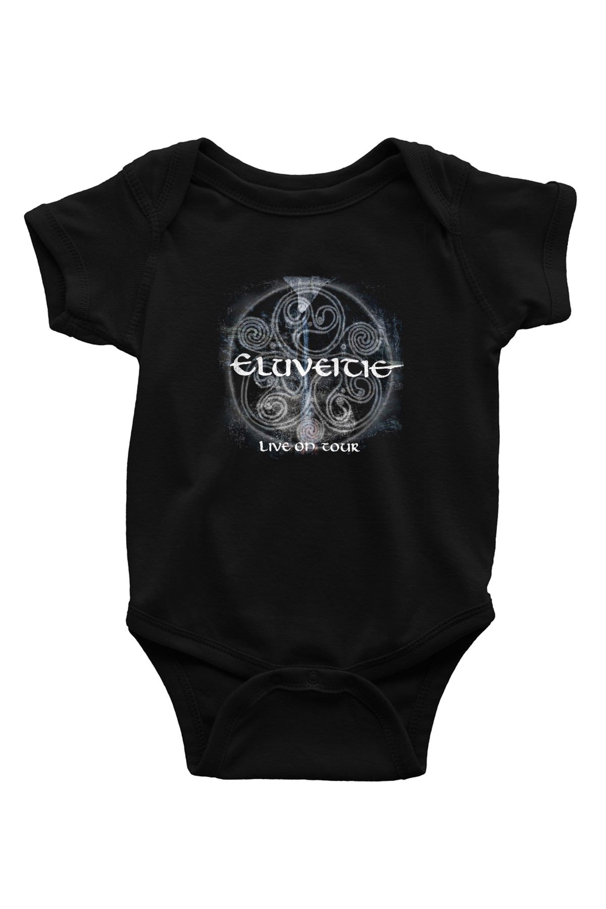Eluveitie Baskılı Unisex Siyah Bebek Body - Zıbın