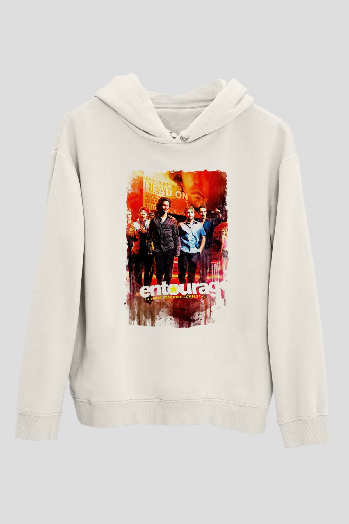 Entourage Beyaz Unisex Hoodie