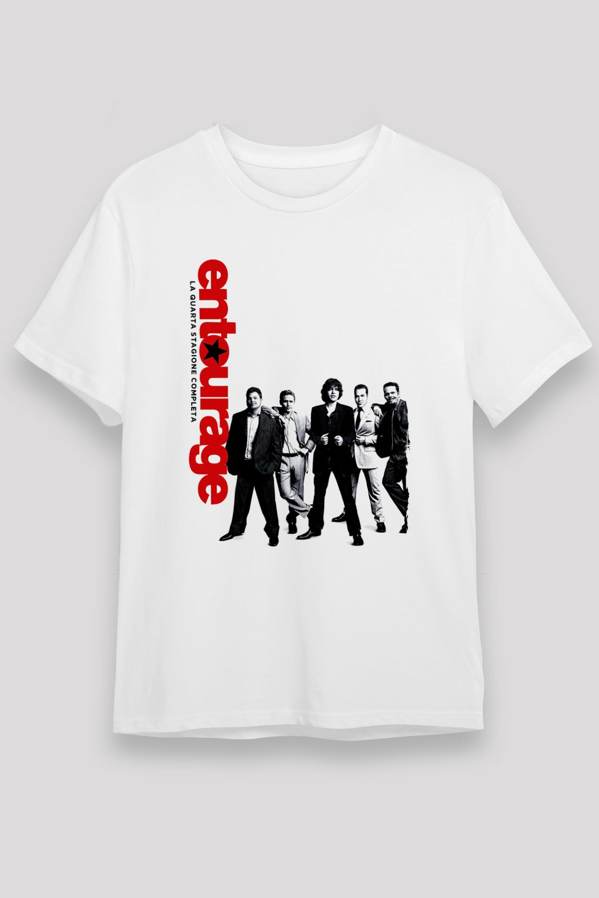 Entourage Beyaz Unisex Tişört T-Shirt