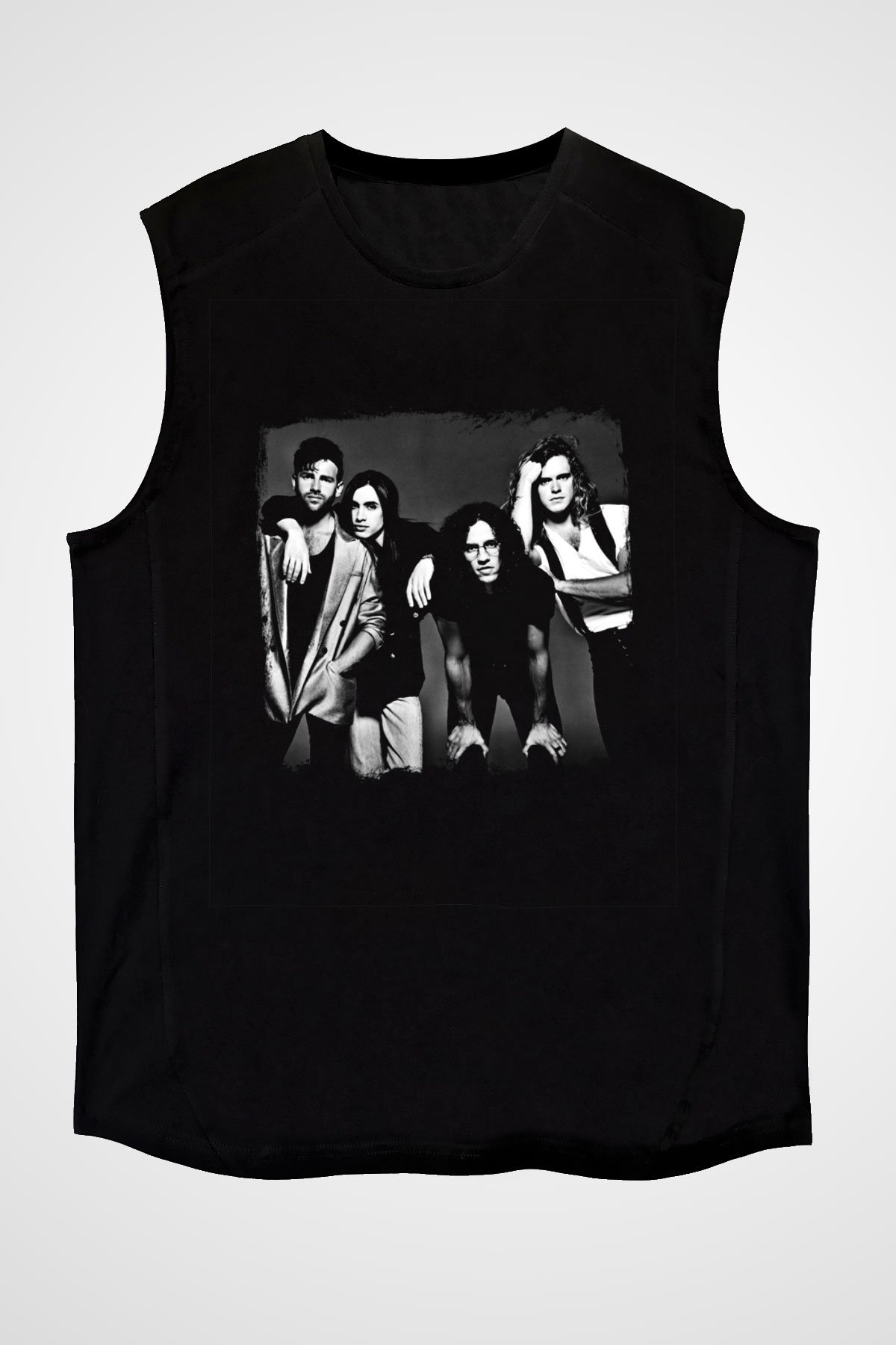 Extreme Baskılı Unisex Siyah Kolsuz Tişört