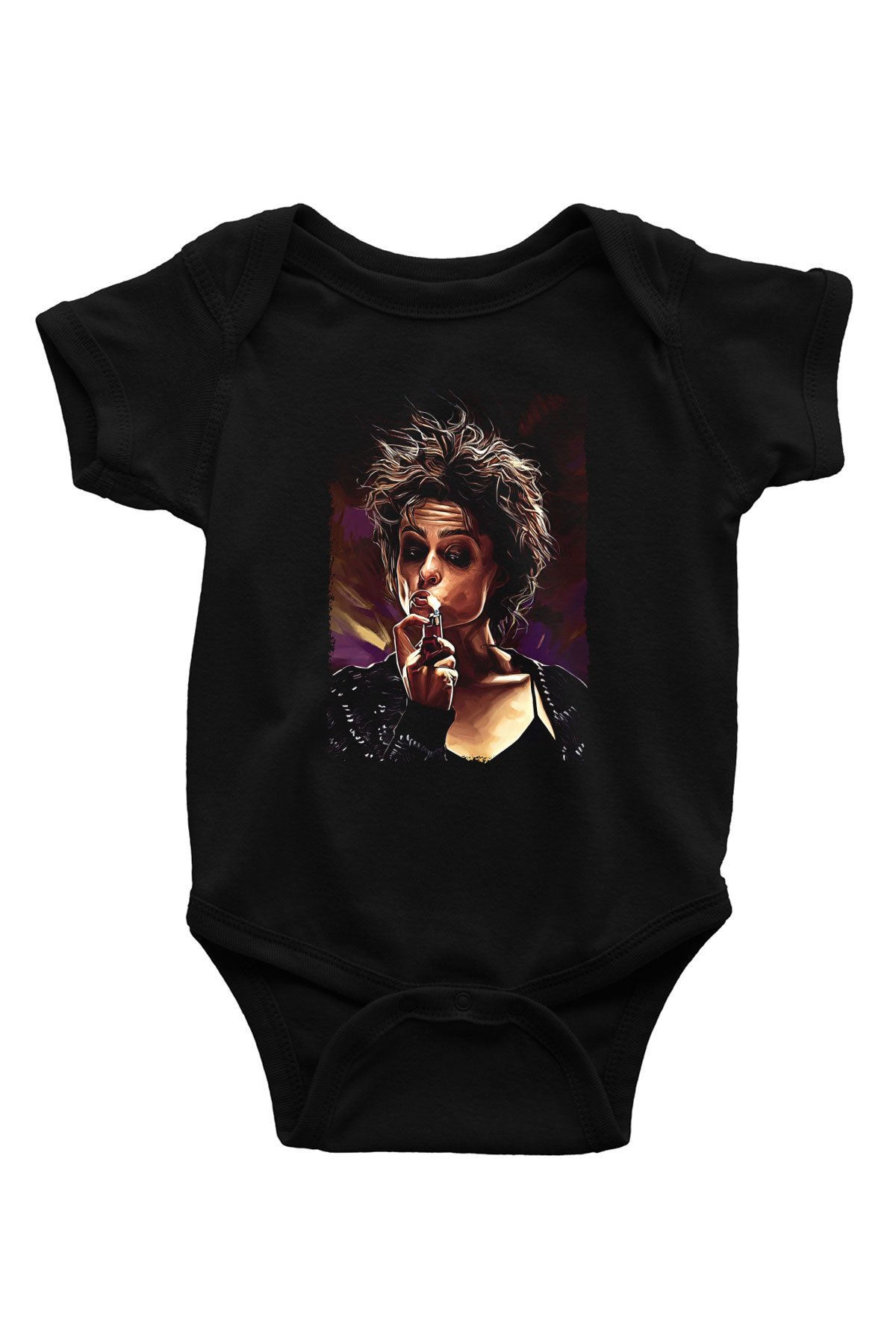 Fight Club (Tyler Durden) Baskılı Unisex Siyah Bebek Body - Zıbın