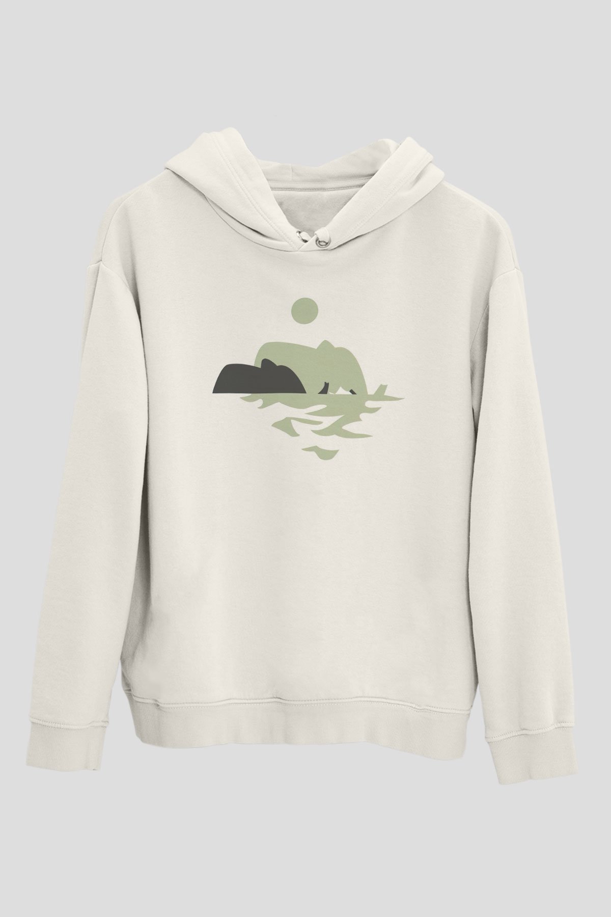 Fil Beyaz Unisex Hoodie
