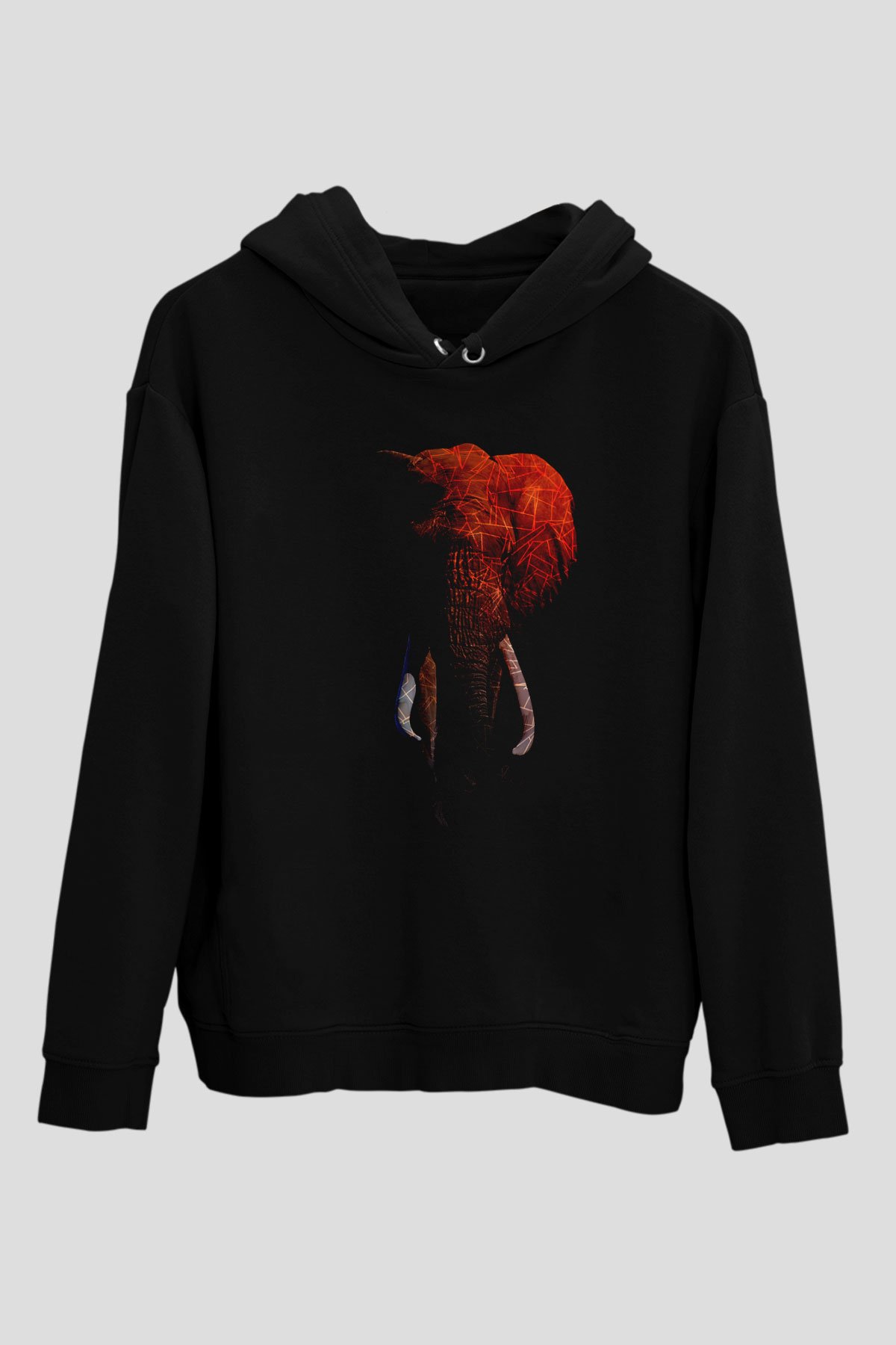 Fil Siyah Unisex Hoodie