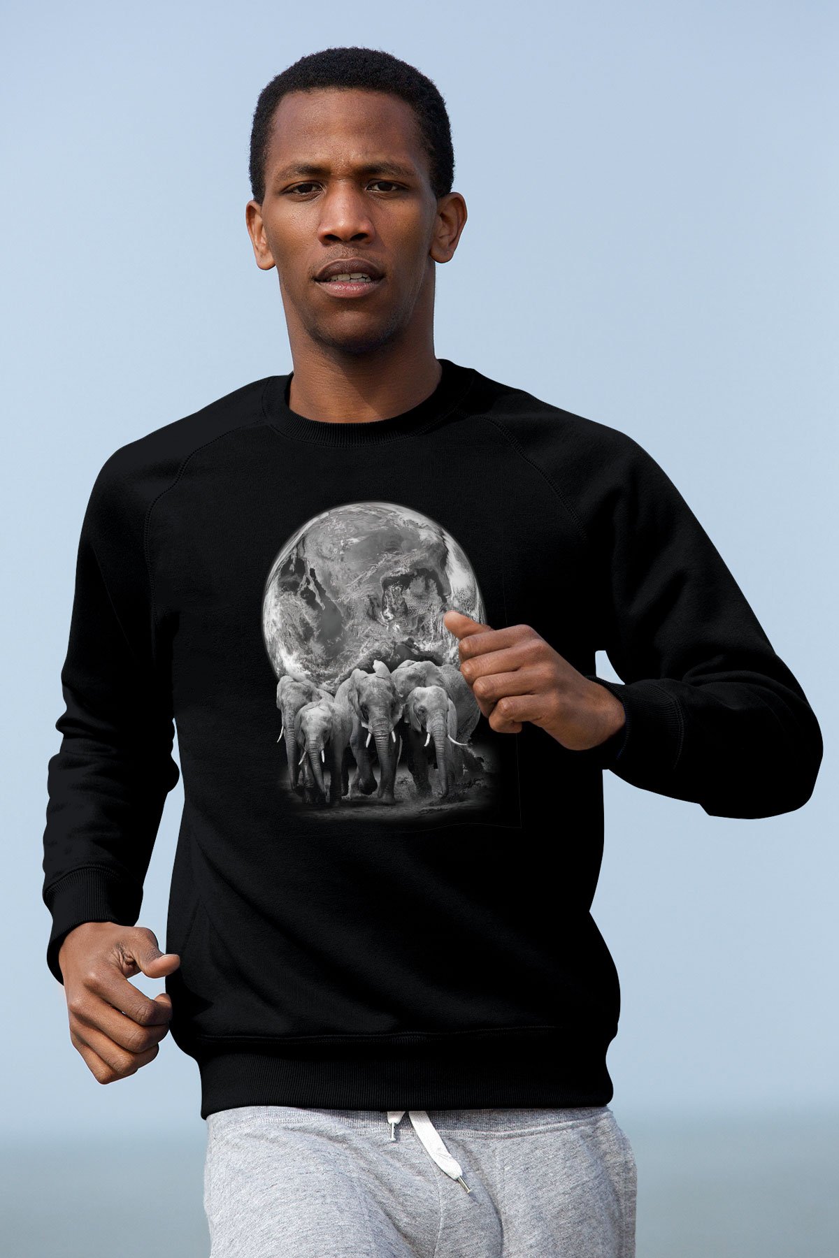 Fil Siyah Unisex Sweatshirt