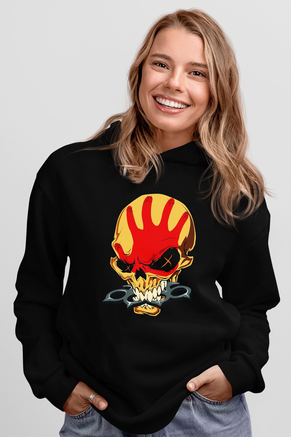 Five Finger Death Punch Siyah Unisex Hoodie