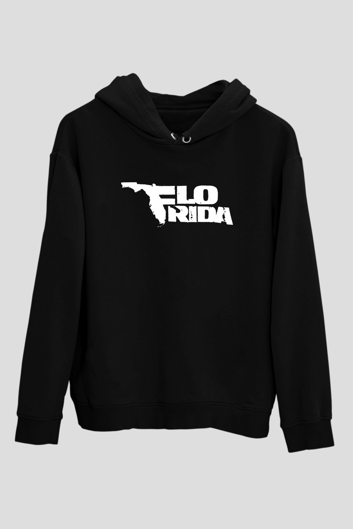 Flo Rida Siyah Unisex Kapüşonlu Sweatshirt