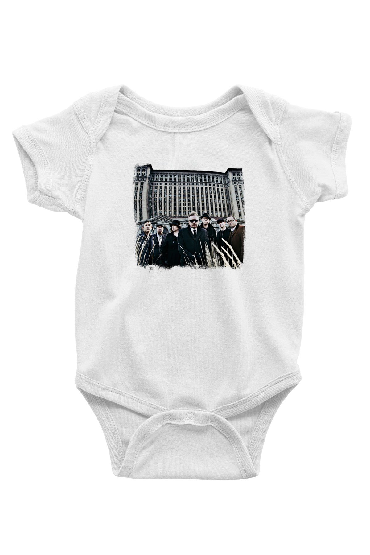 Flogging Molly Baskılı Unisex Beyaz Bebek Body - Zıbın