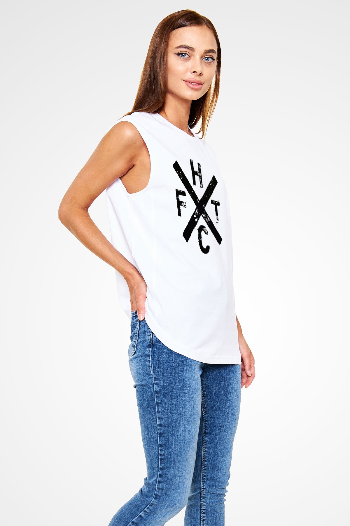Frank Turner Beyaz Unisex Kolsuz Tişört