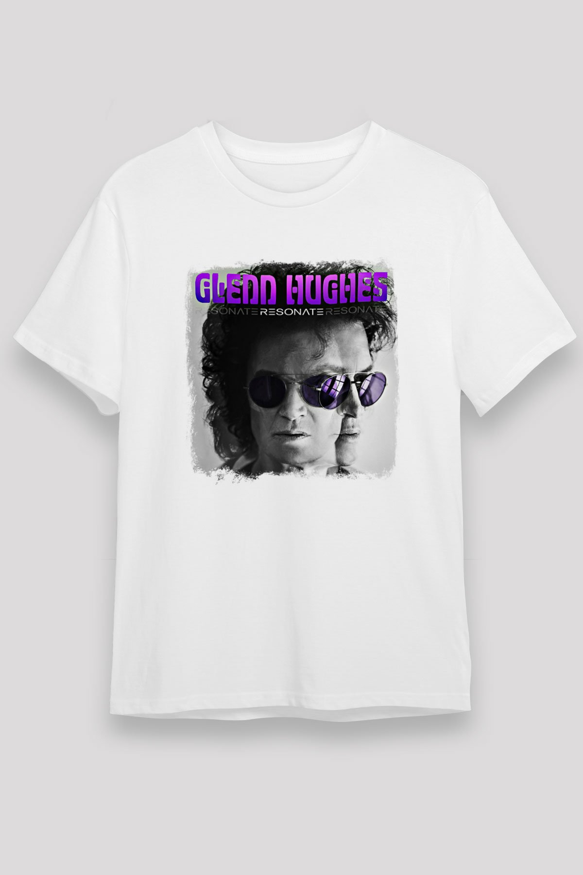 Glenn Hughes Baskılı Unisex Beyaz Tişört