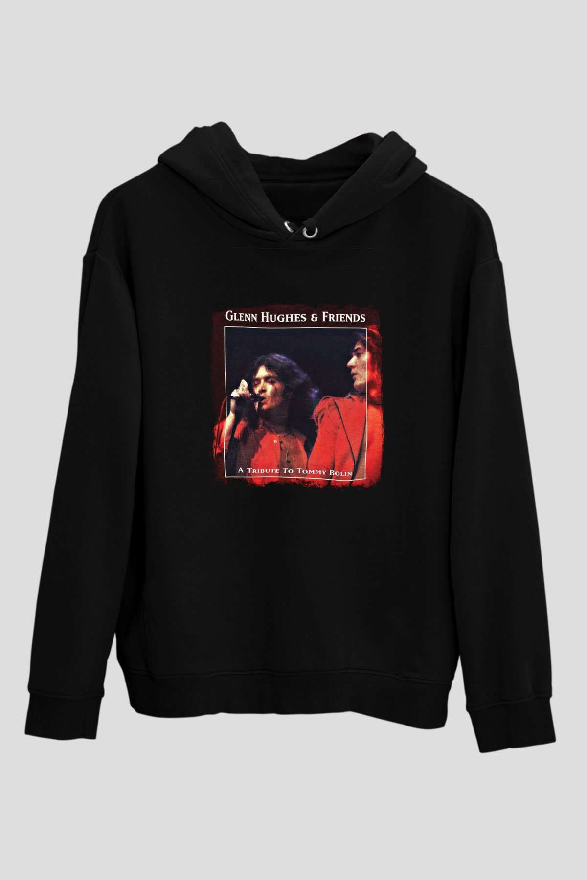 Glenn Hughes Baskılı Unisex Siyah Hoodie