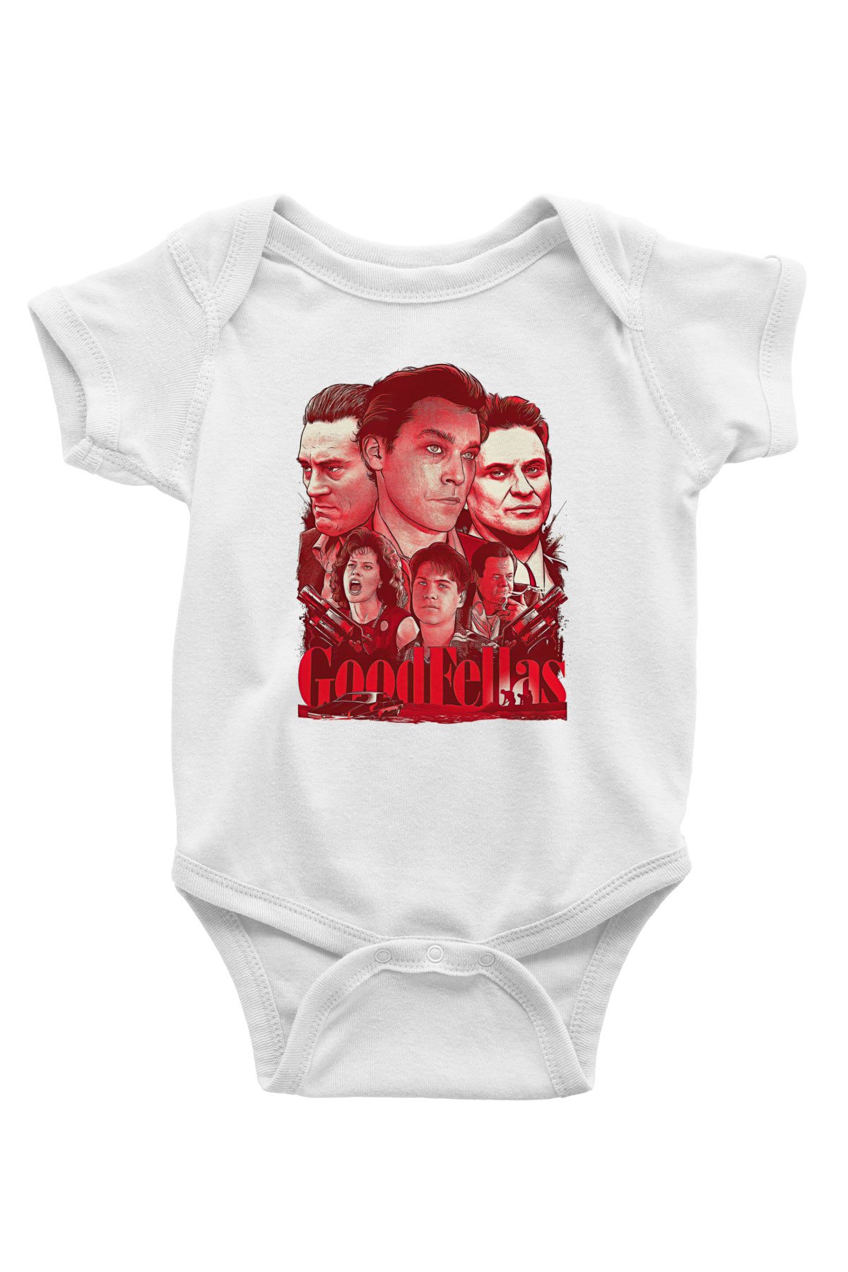 Goodfellas Baskılı Beyaz Unisex Bebek Body - Zıbın