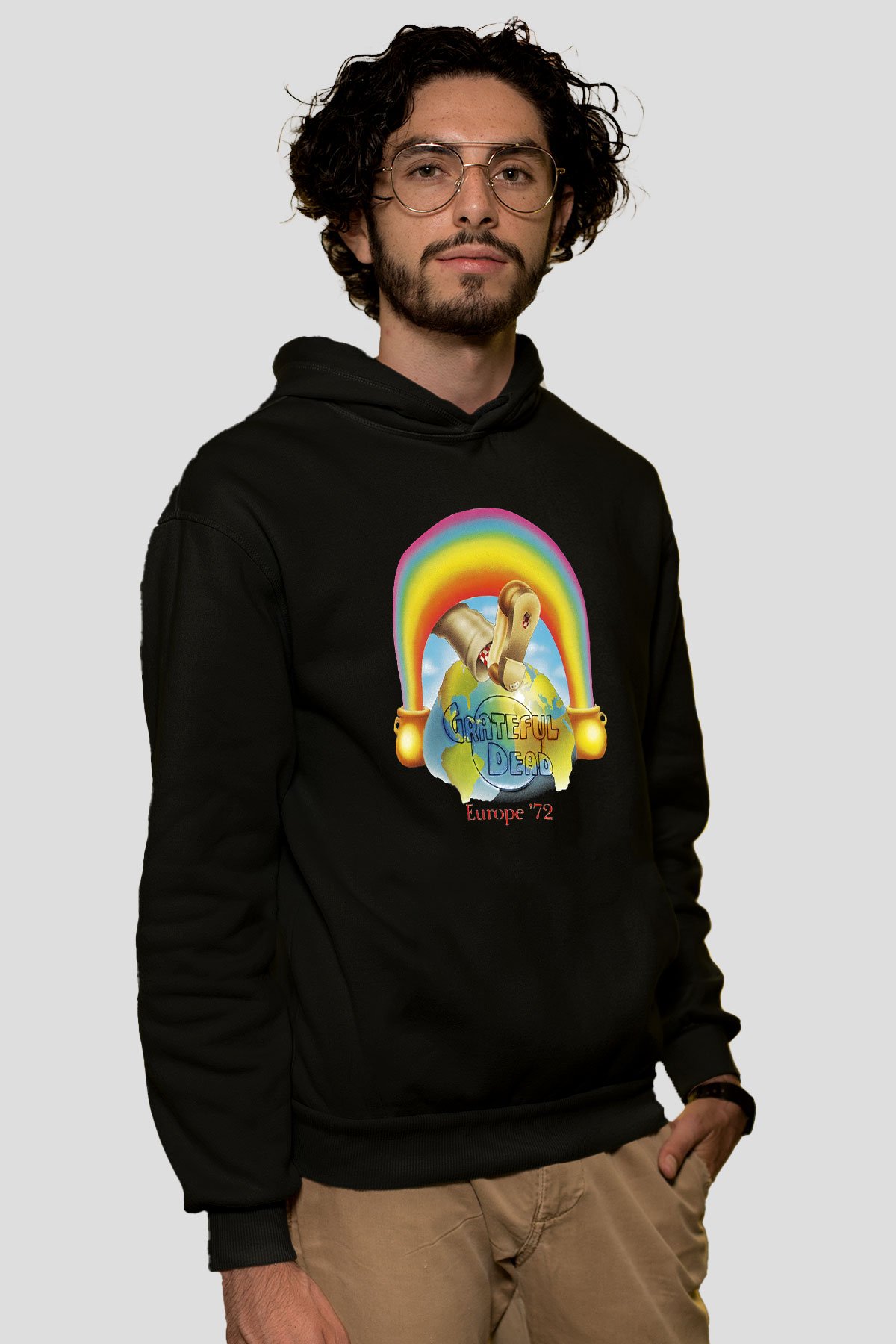 Grateful Dead Siyah Unisex Hoodie