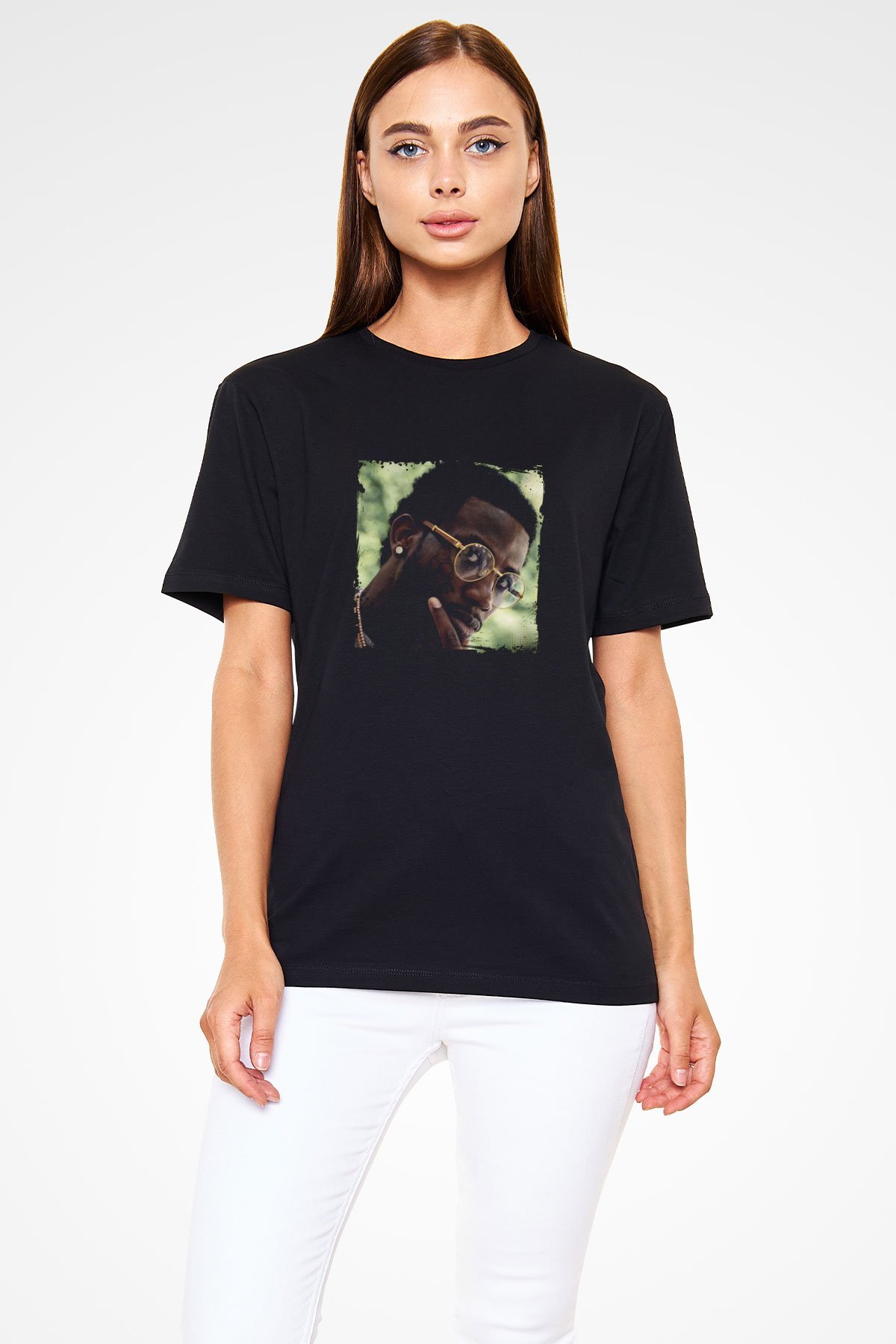 Gucci Mane Baskılı Unisex Siyah Tişört
